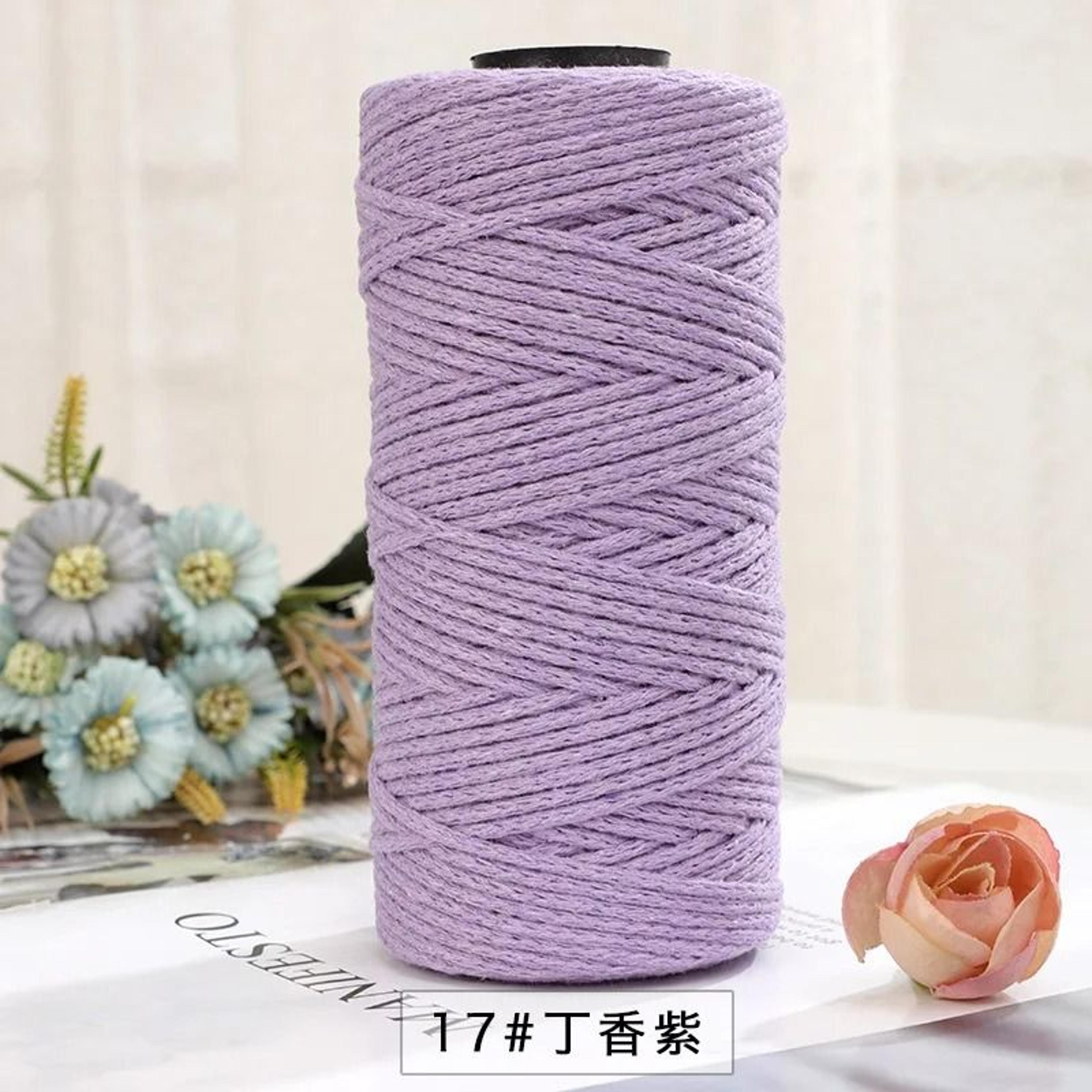 150m 2mm Cotton Macrame Cord Yarn For Crochet Knitting Bags  DIY Crafts 23