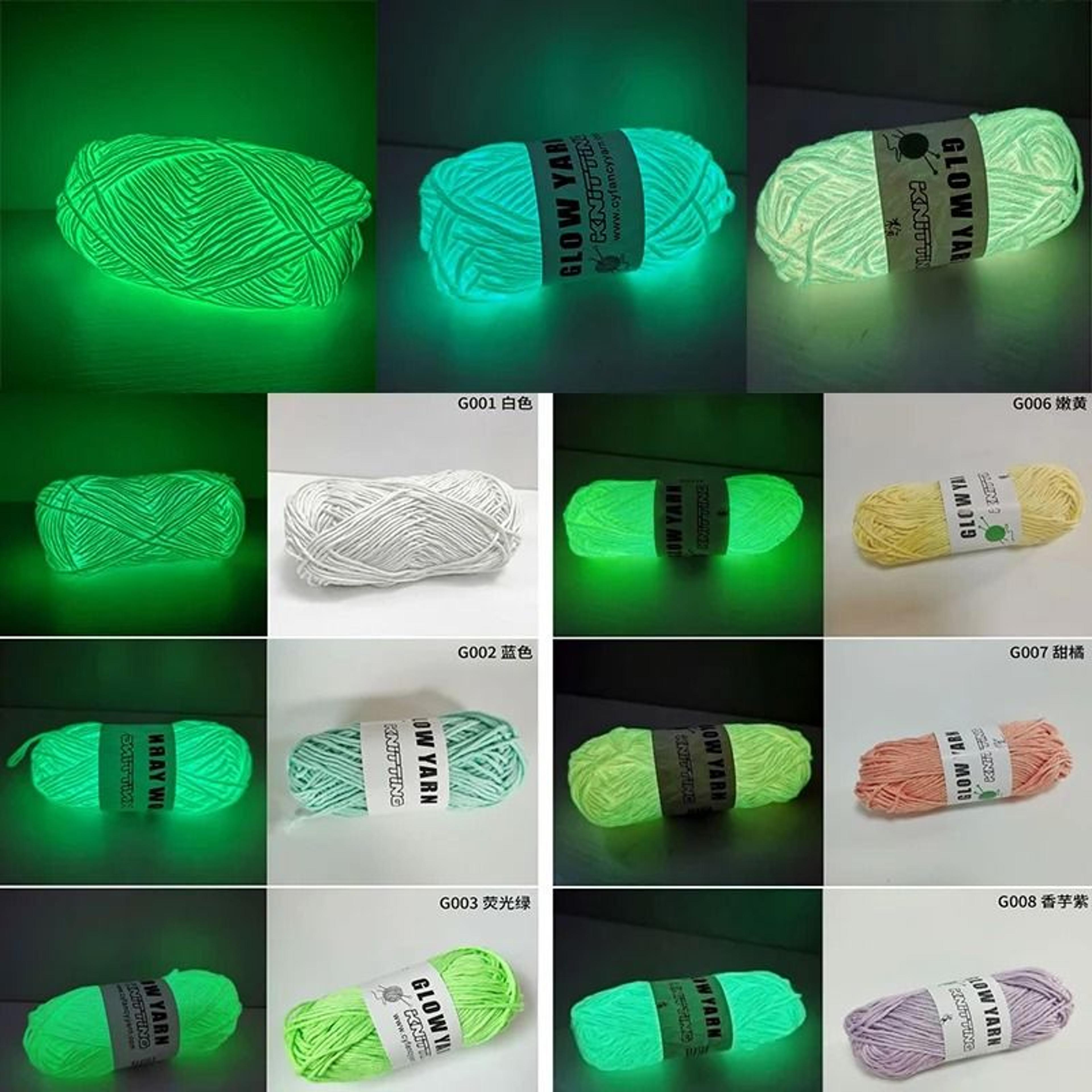 Glow In The Dark 2mm Luminous Polyester Yarn For Crochet Knitting  DIY Crafts 3