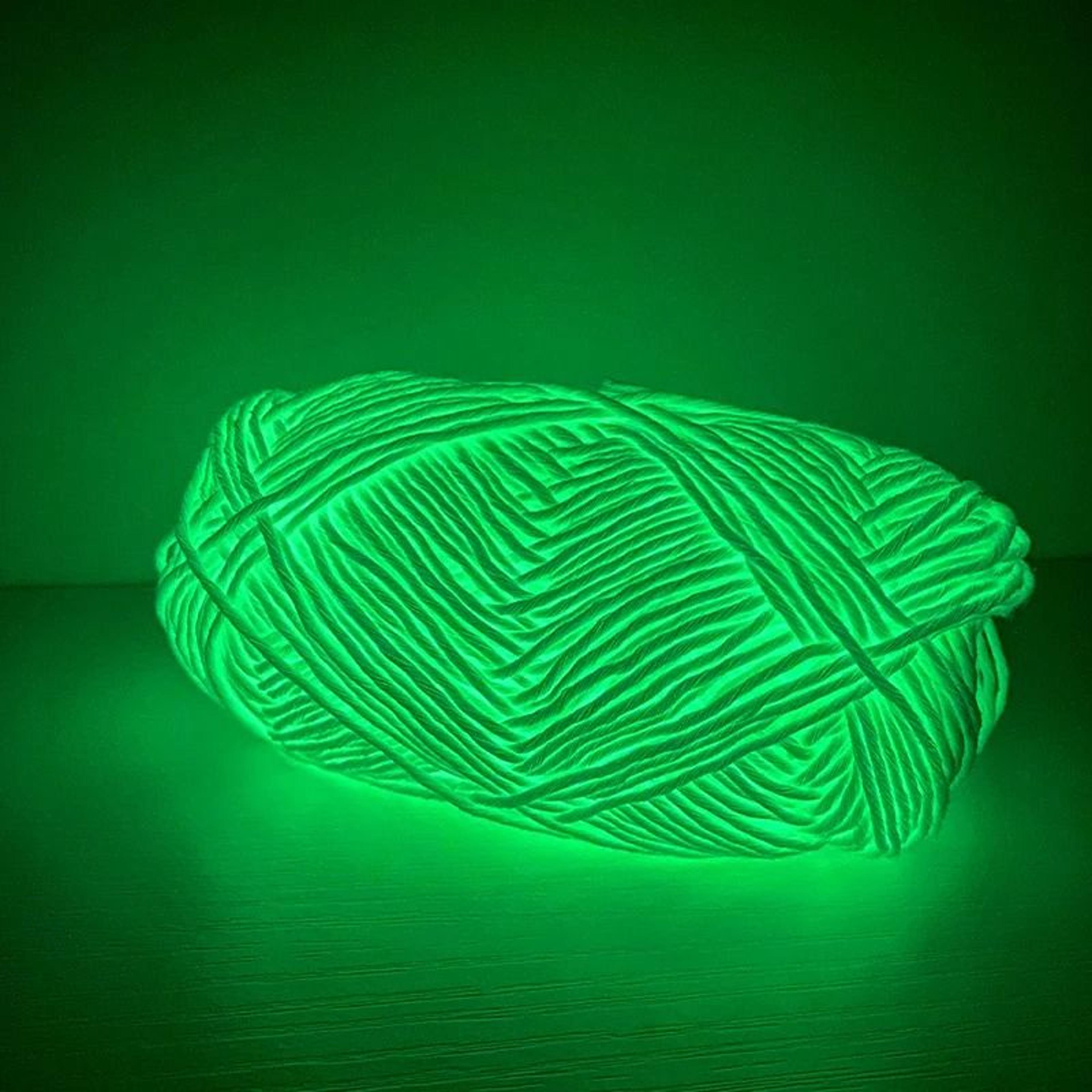 Glow In The Dark 2mm Luminous Polyester Yarn For Crochet Knitting  DIY Crafts 4