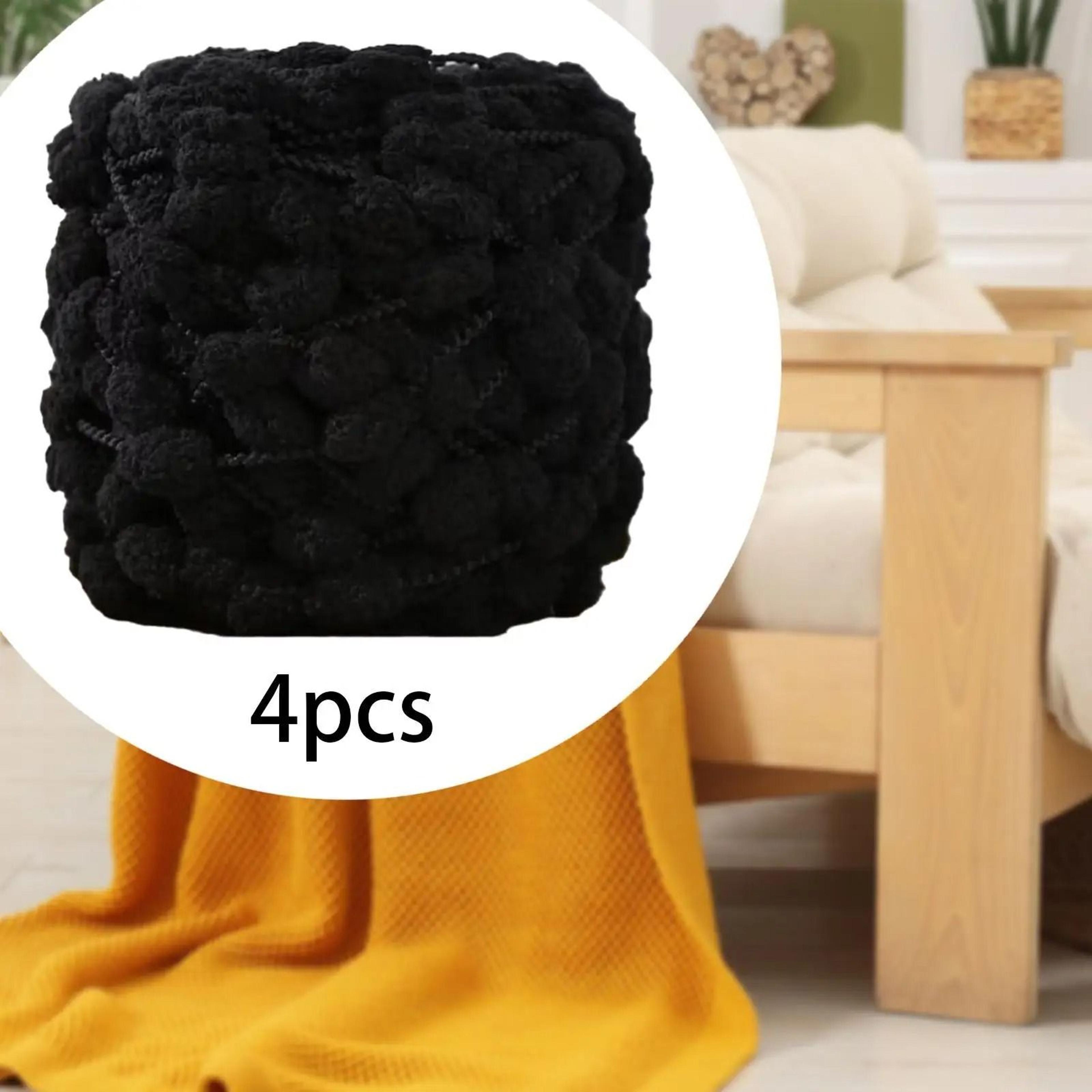 4 Roll Pompom Chunky Polyester Yarn For Crochet Arm Knitting  DIY Crafts 10
