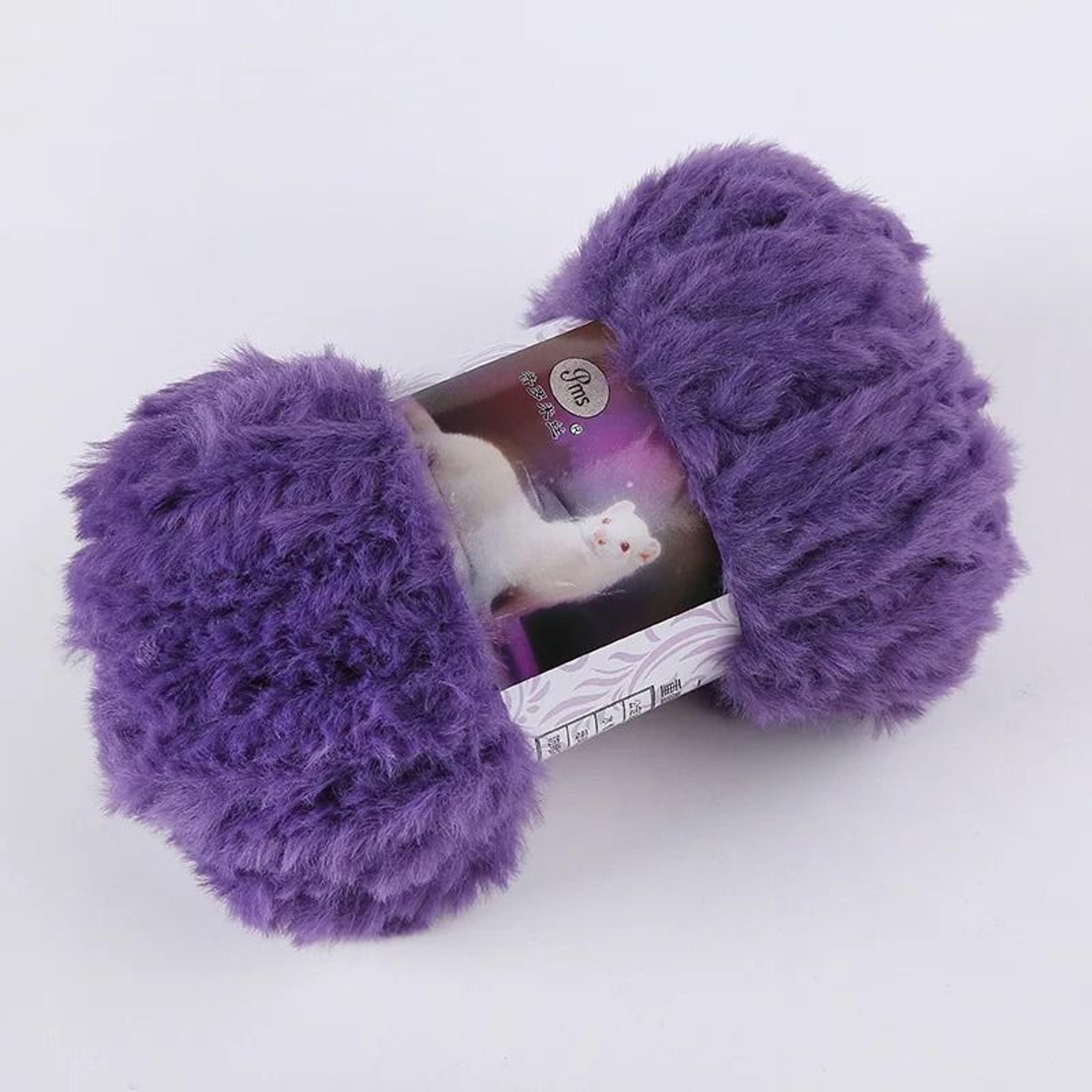 50g Faux Fur Eyelash Yarn For Crochet Knitting Plush Toys  Cozy Crafts 25