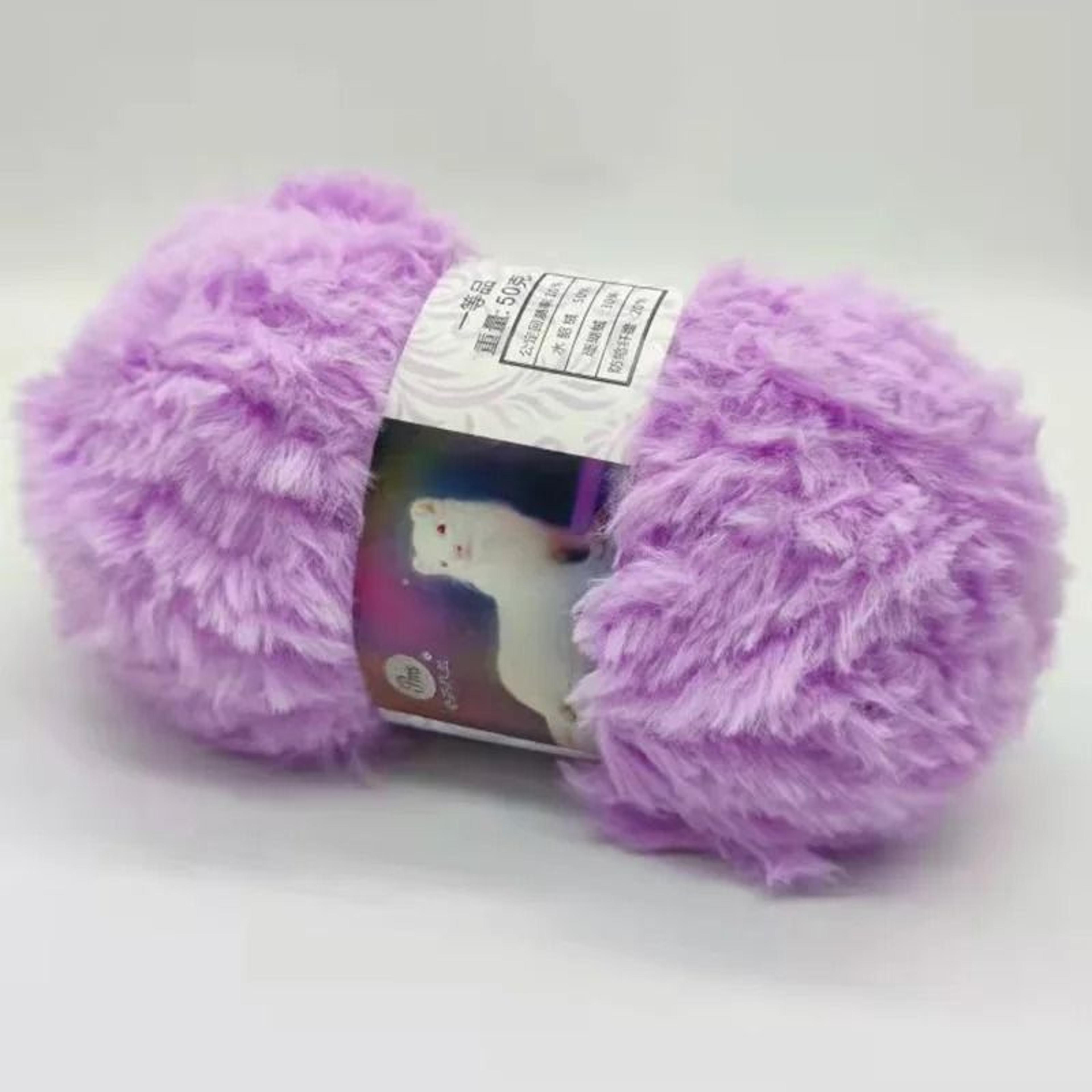 50g Faux Fur Eyelash Yarn For Crochet Knitting Plush Toys  Cozy Crafts 27