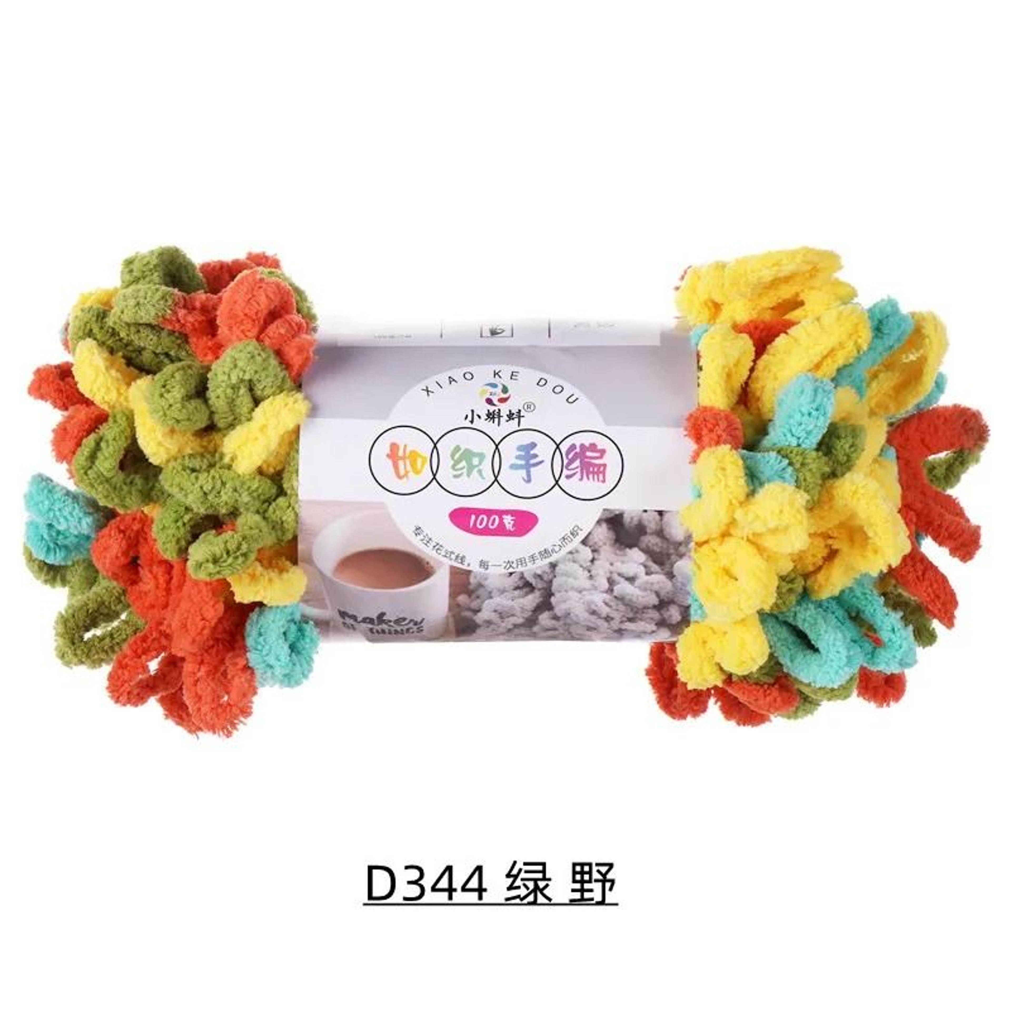 100g Finger Loop Chenille Yarn For Hand Knitting Blankets Scarves  DIY Crafts 5