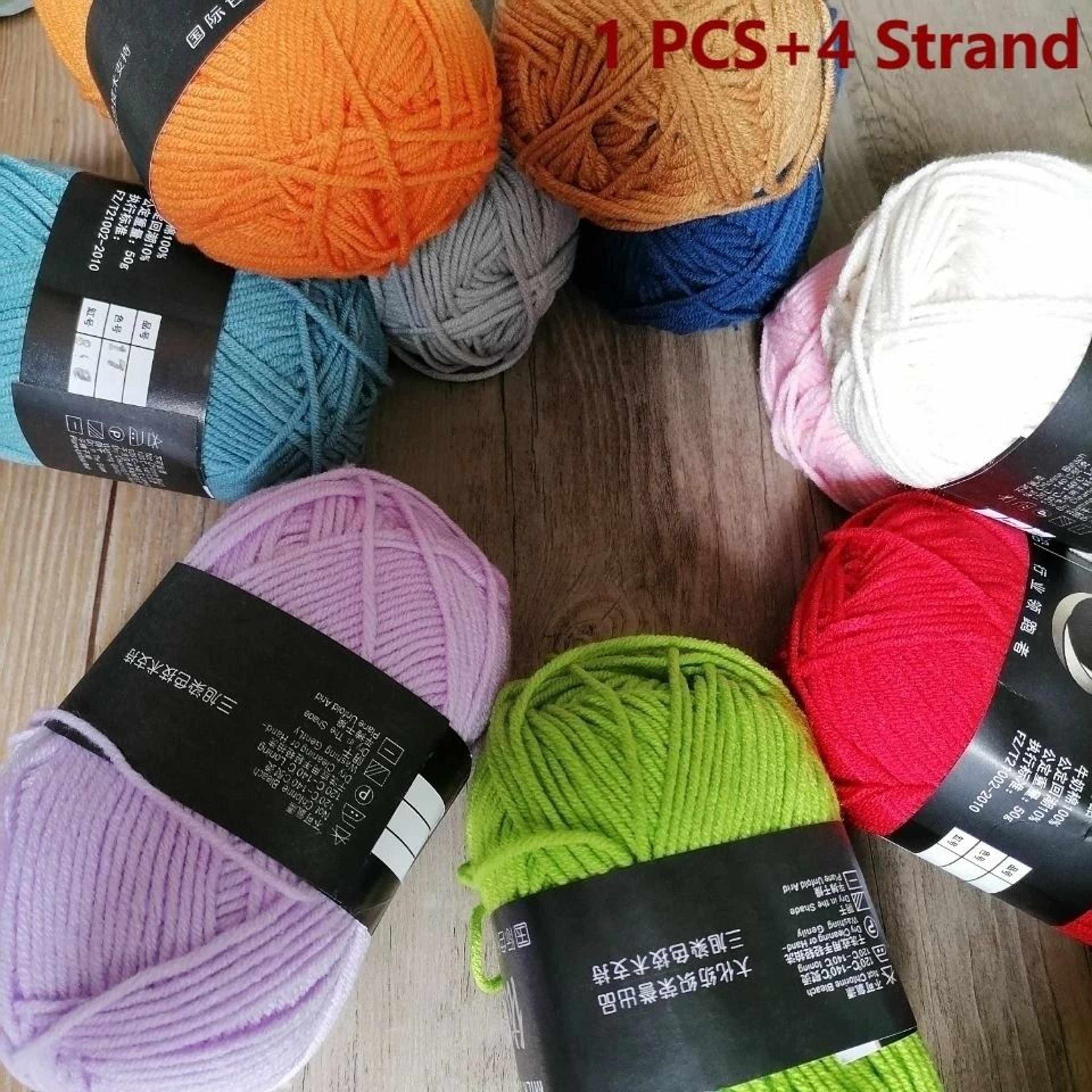 Organic 4 Ply Baby Milk Cotton Yarn For Crochet Knitting  DIY Crafts 1