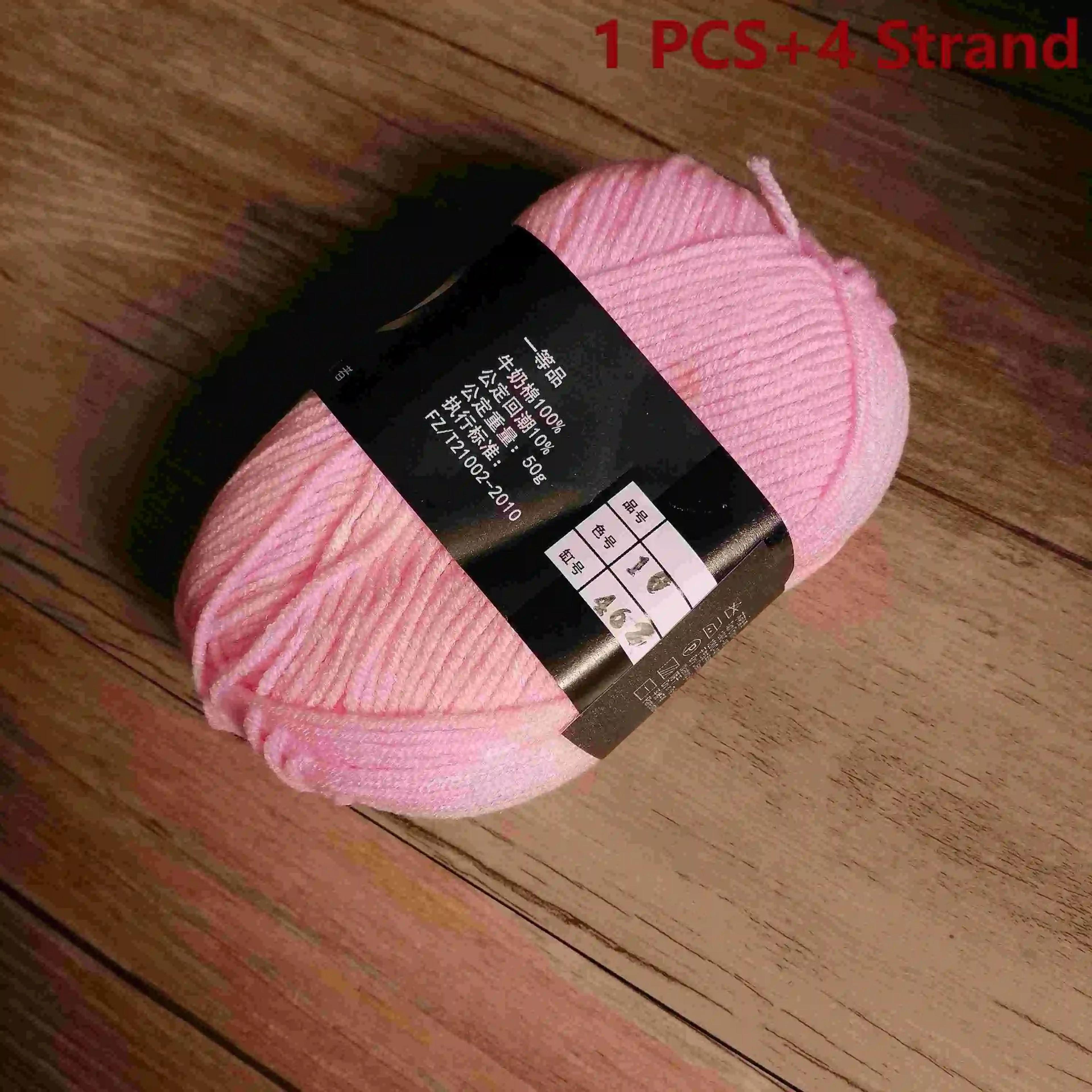 Organic 4 Ply Baby Milk Cotton Yarn For Crochet Knitting  DIY Crafts 5