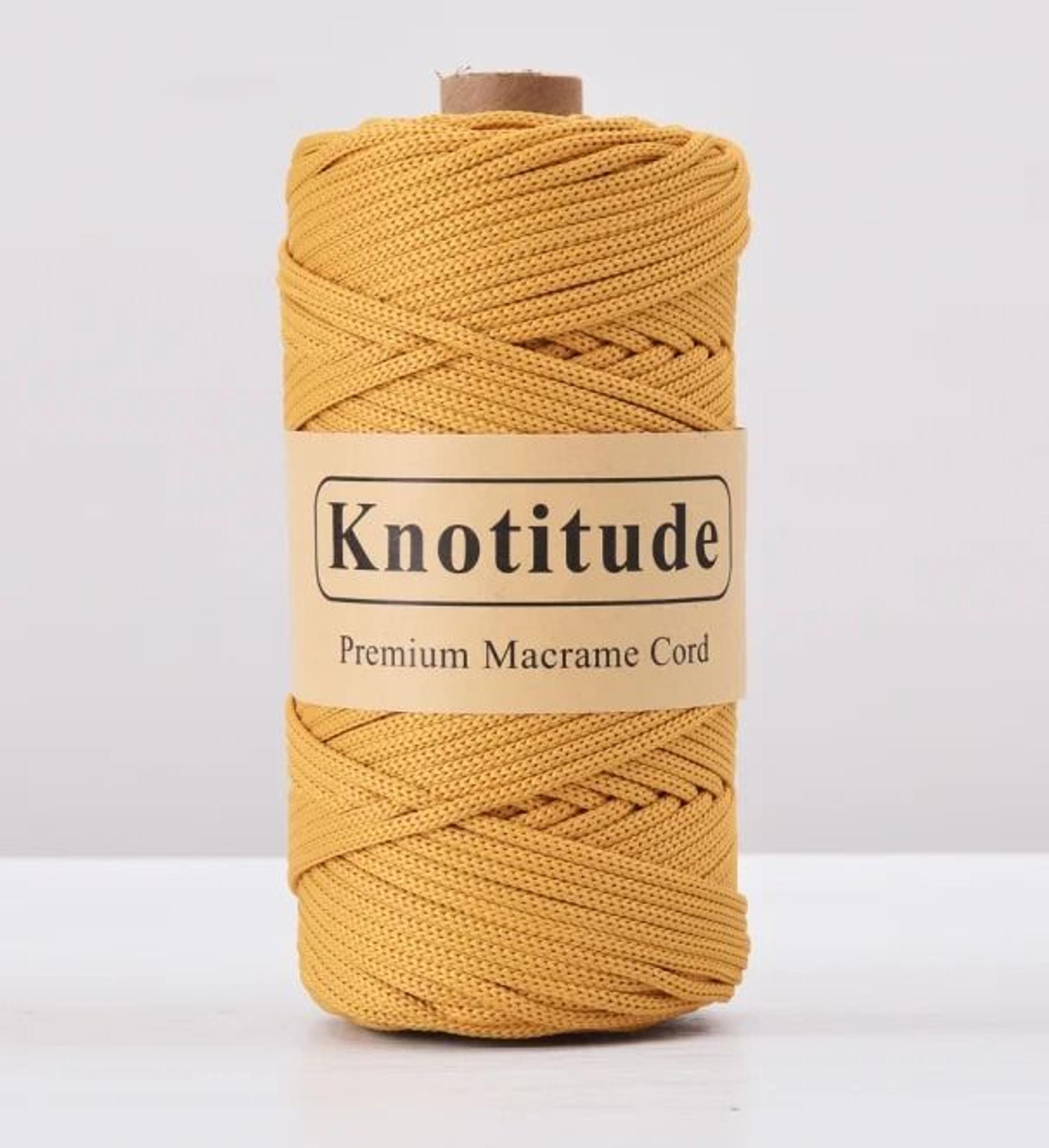 4mm Polyester Tube Yarn Cord For Crochet Bags Rugs  DIY Crafts 130m 11