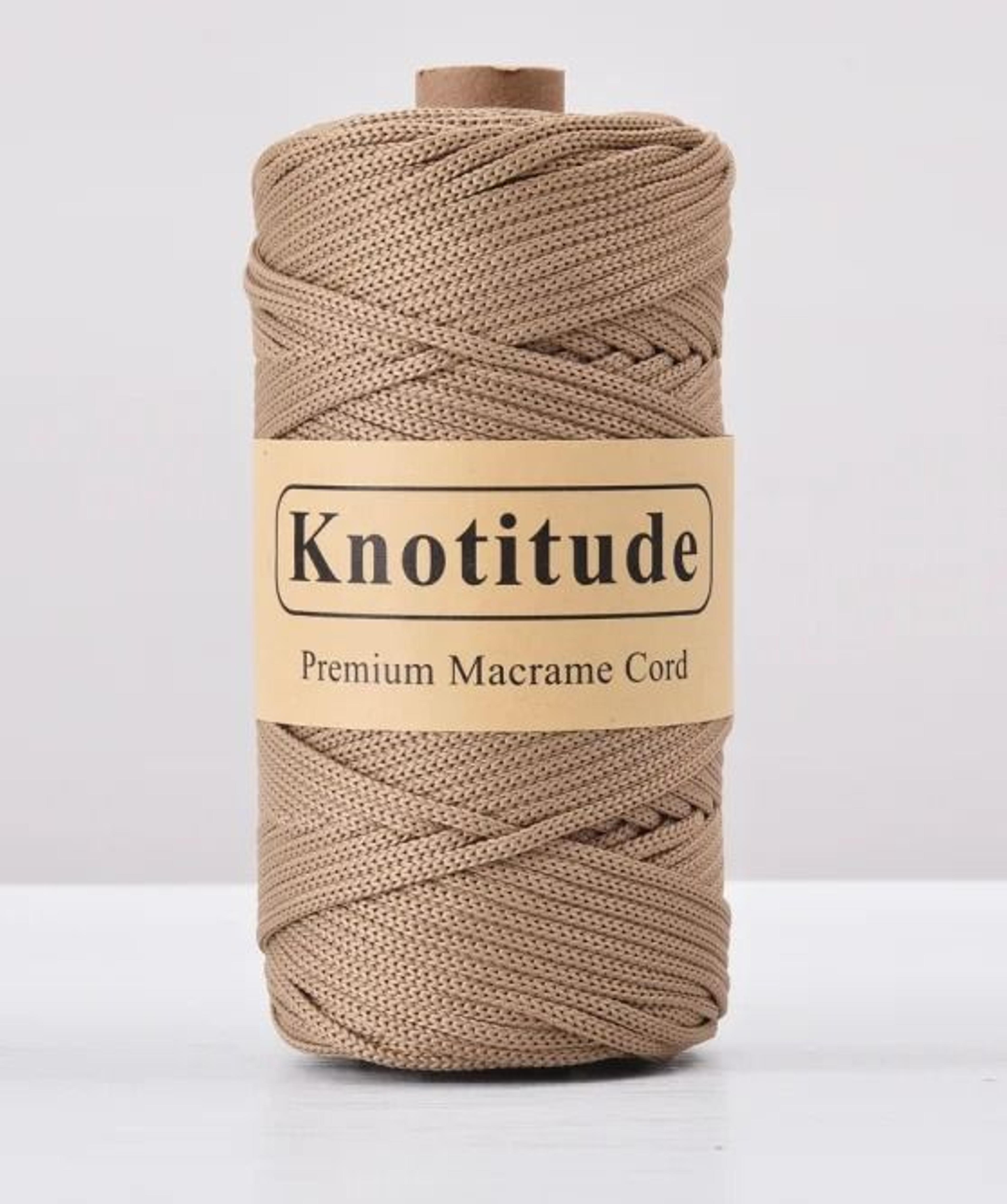 4mm Polyester Tube Yarn Cord For Crochet Bags Rugs  DIY Crafts 130m 6