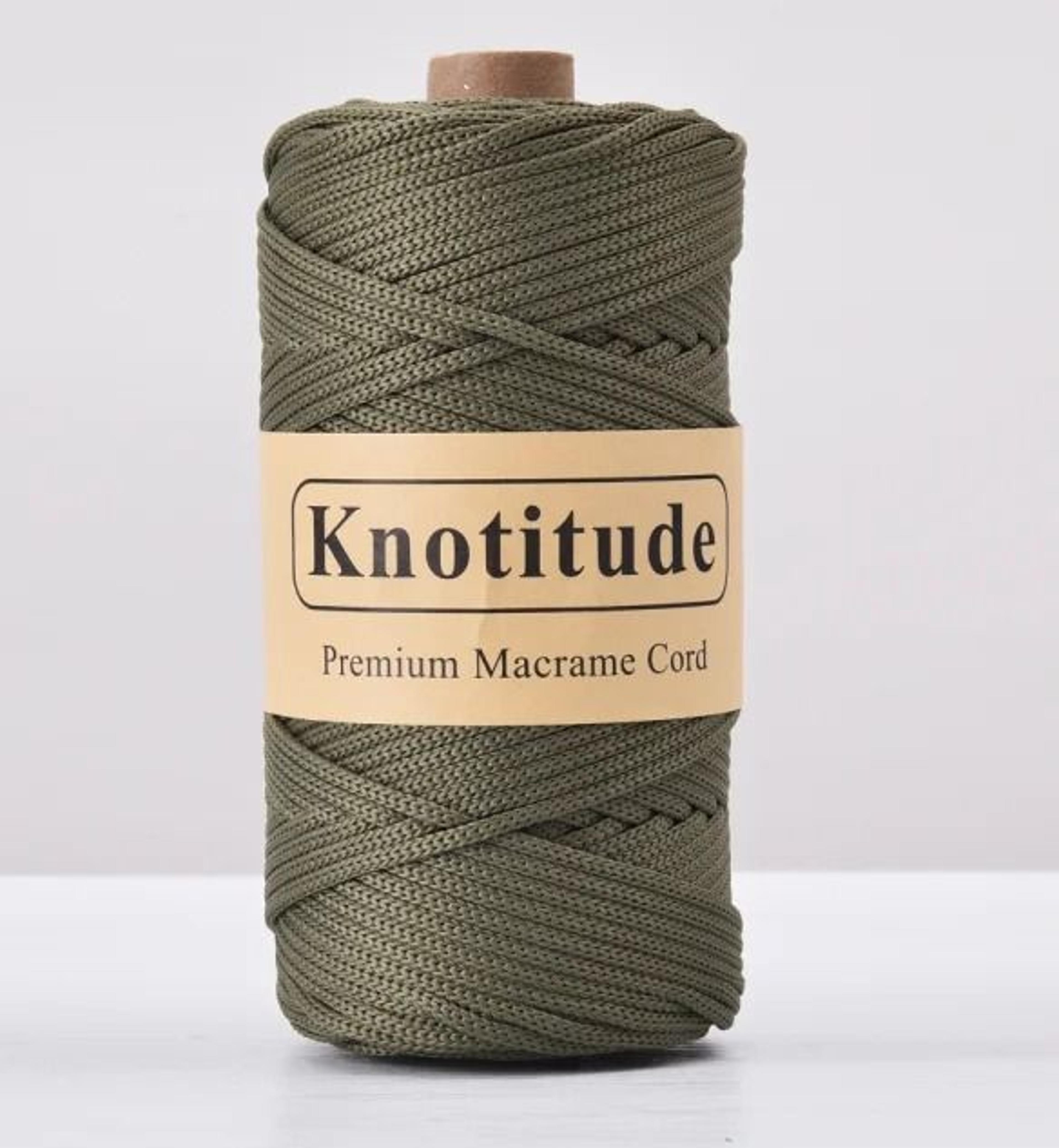 4mm Polyester Tube Yarn Cord For Crochet Bags Rugs  DIY Crafts 130m 14