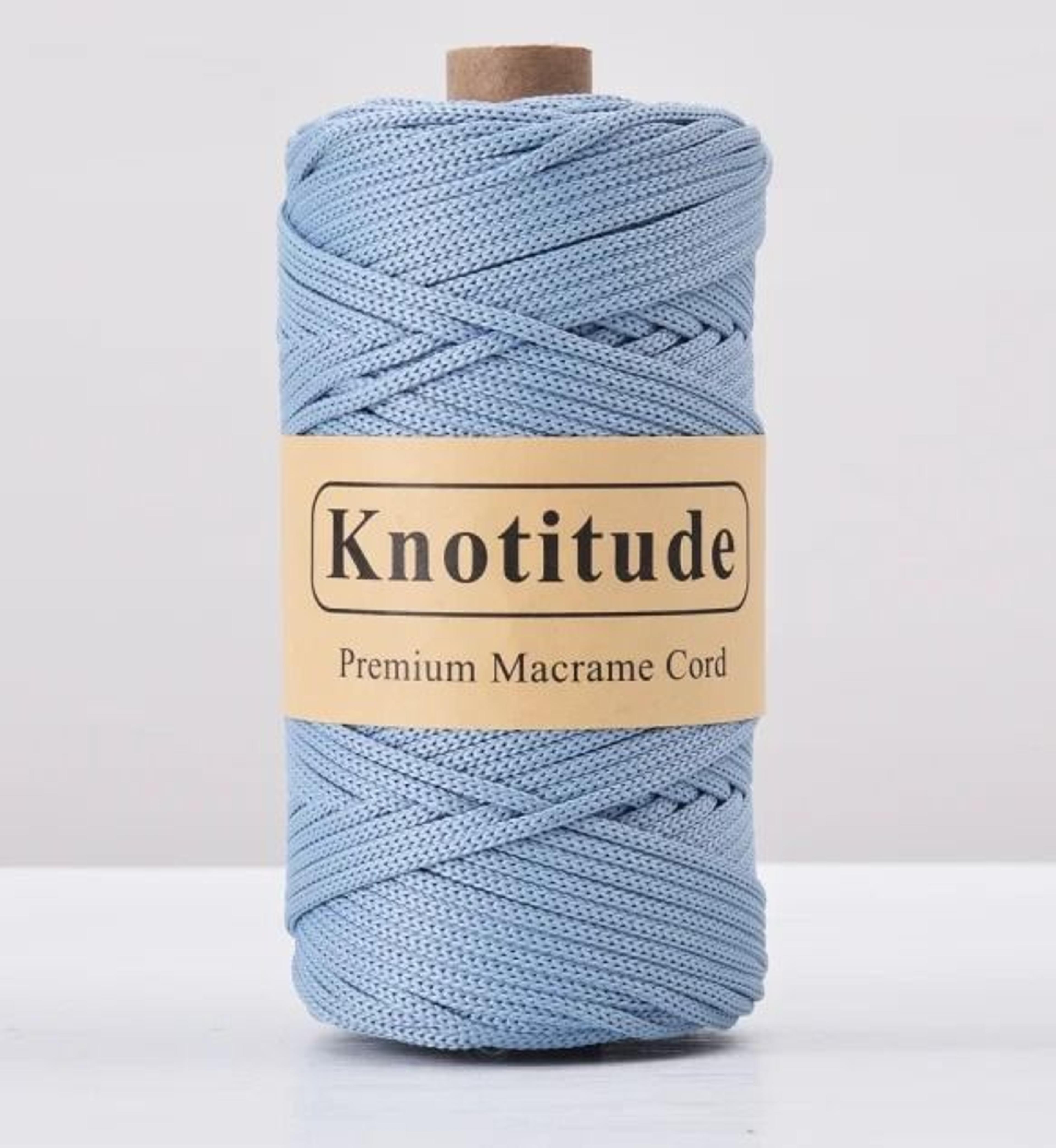 4mm Polyester Tube Yarn Cord For Crochet Bags Rugs  DIY Crafts 130m 17