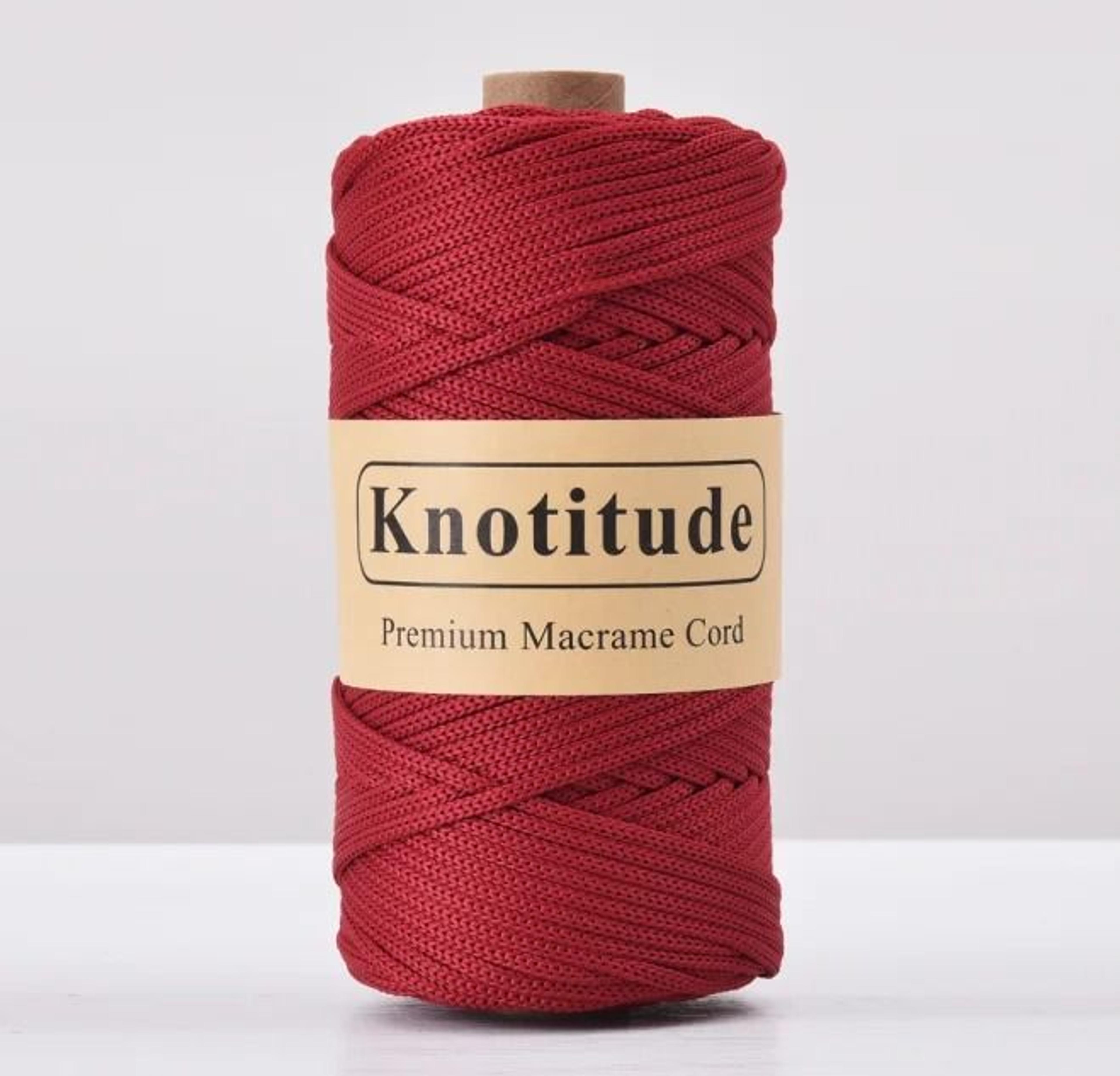 4mm Polyester Tube Yarn Cord For Crochet Bags Rugs  DIY Crafts 130m 28