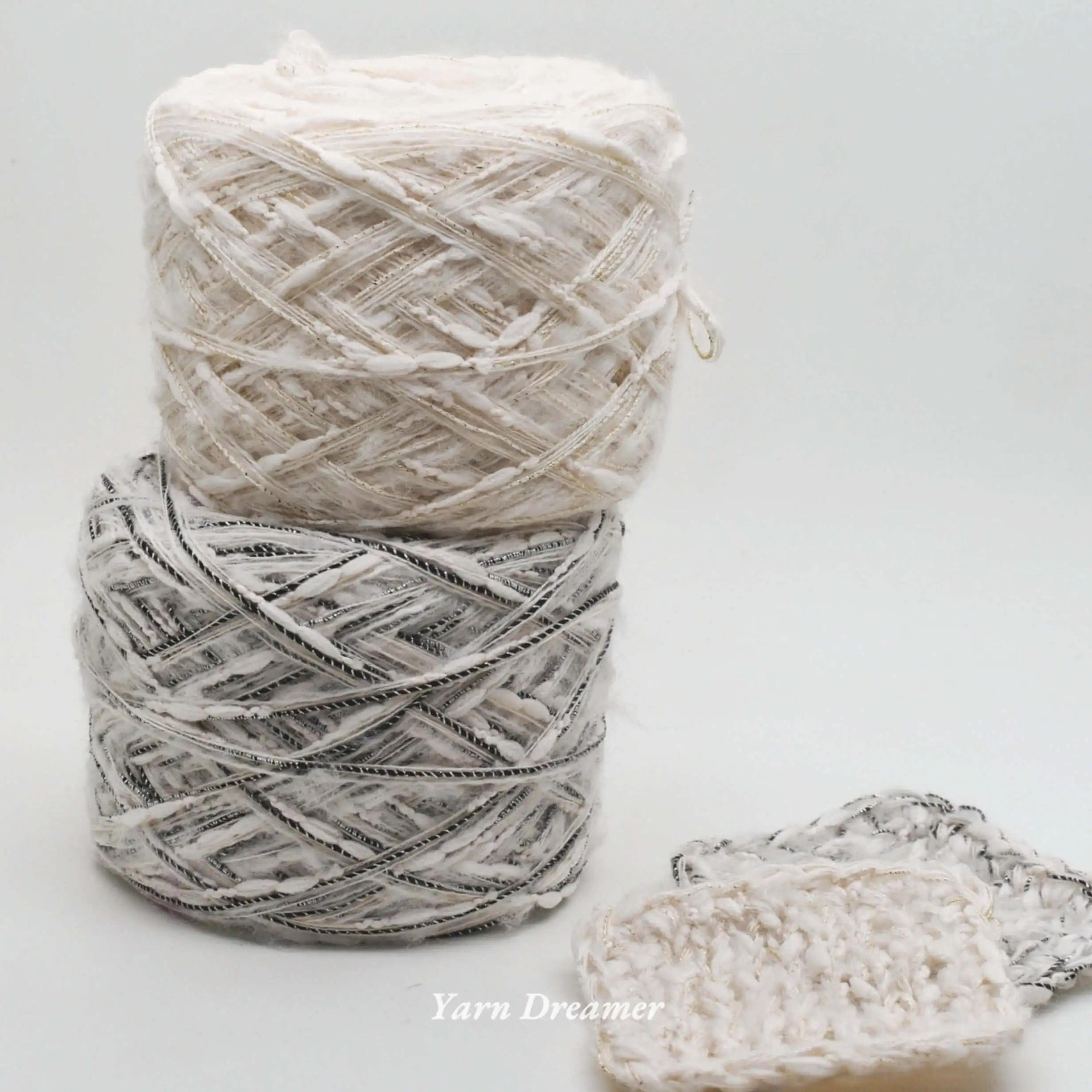 Luxury Tweed Sequin Yarn For Crochet Bags Knitting  DIY Crafts 1