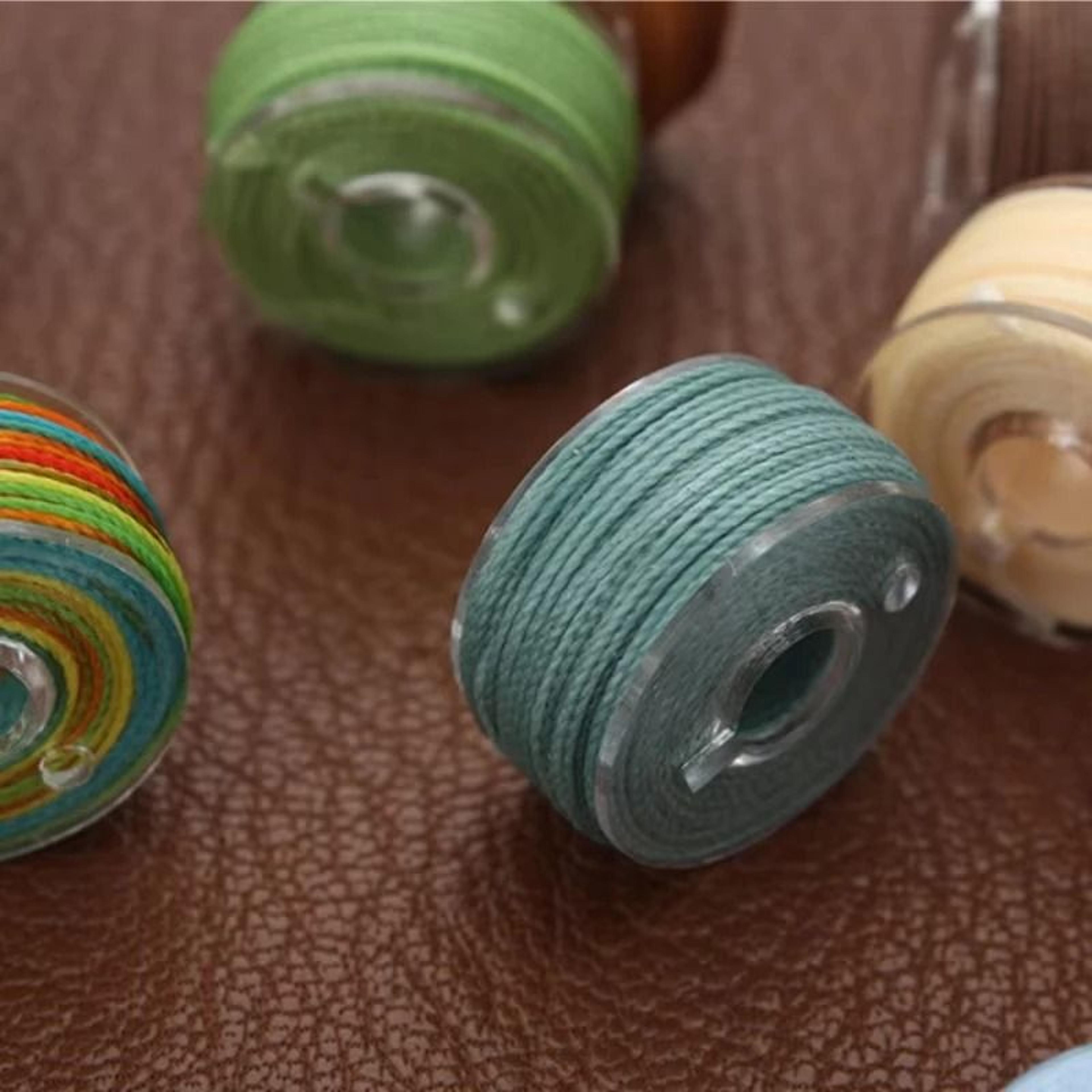 25 Color Waxed Polyester Thread Set For Leather Sewing Bracelet Making  DIY Crafts 4