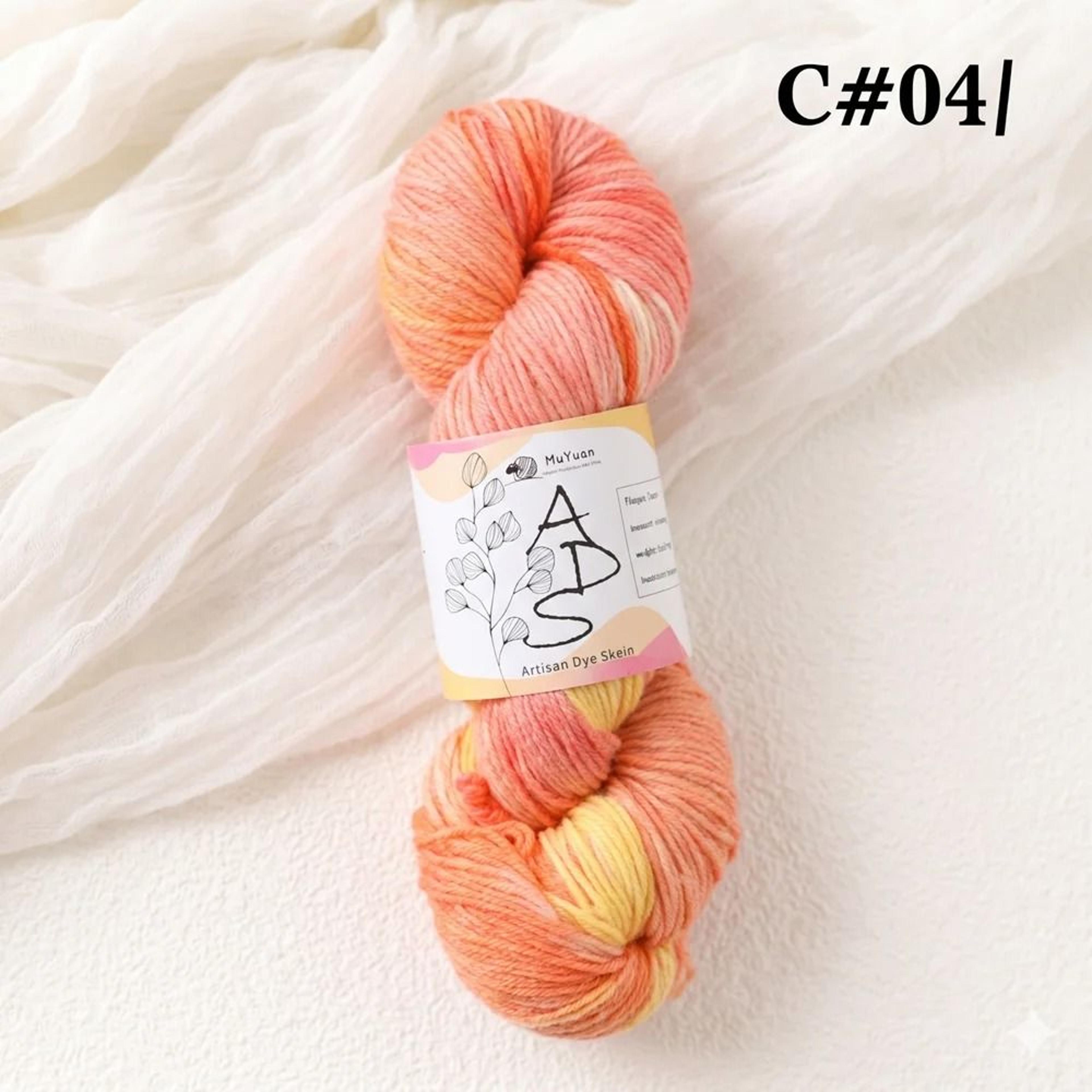Hand Dyed Variegated Chunky Wool Yarn For Crochet Knitting  Cozy DIY Crafts 9