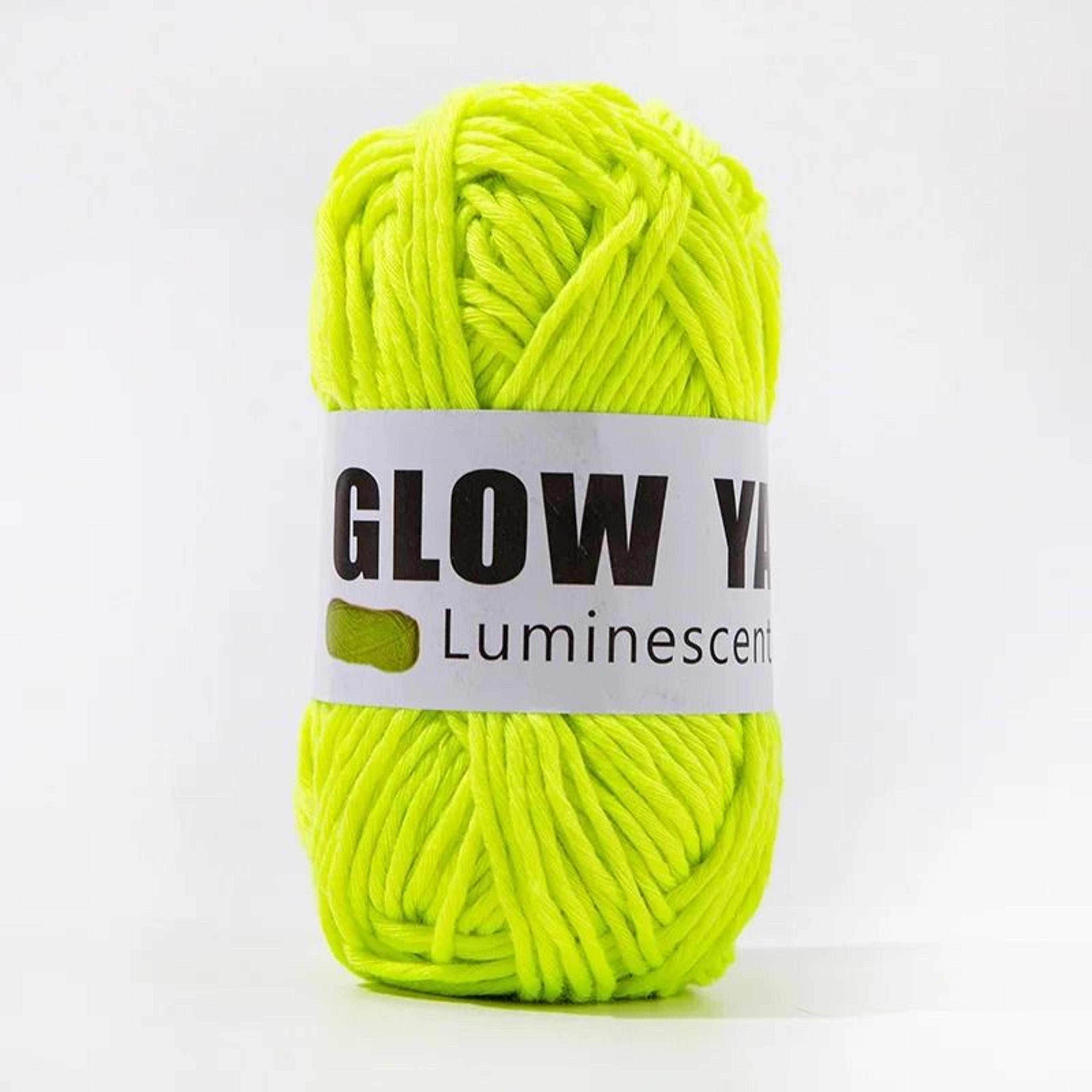 18 Oz Glow In The Dark 2mm Luminous Polyester Yarn For Crochet Knitting  DIY Crafts 9