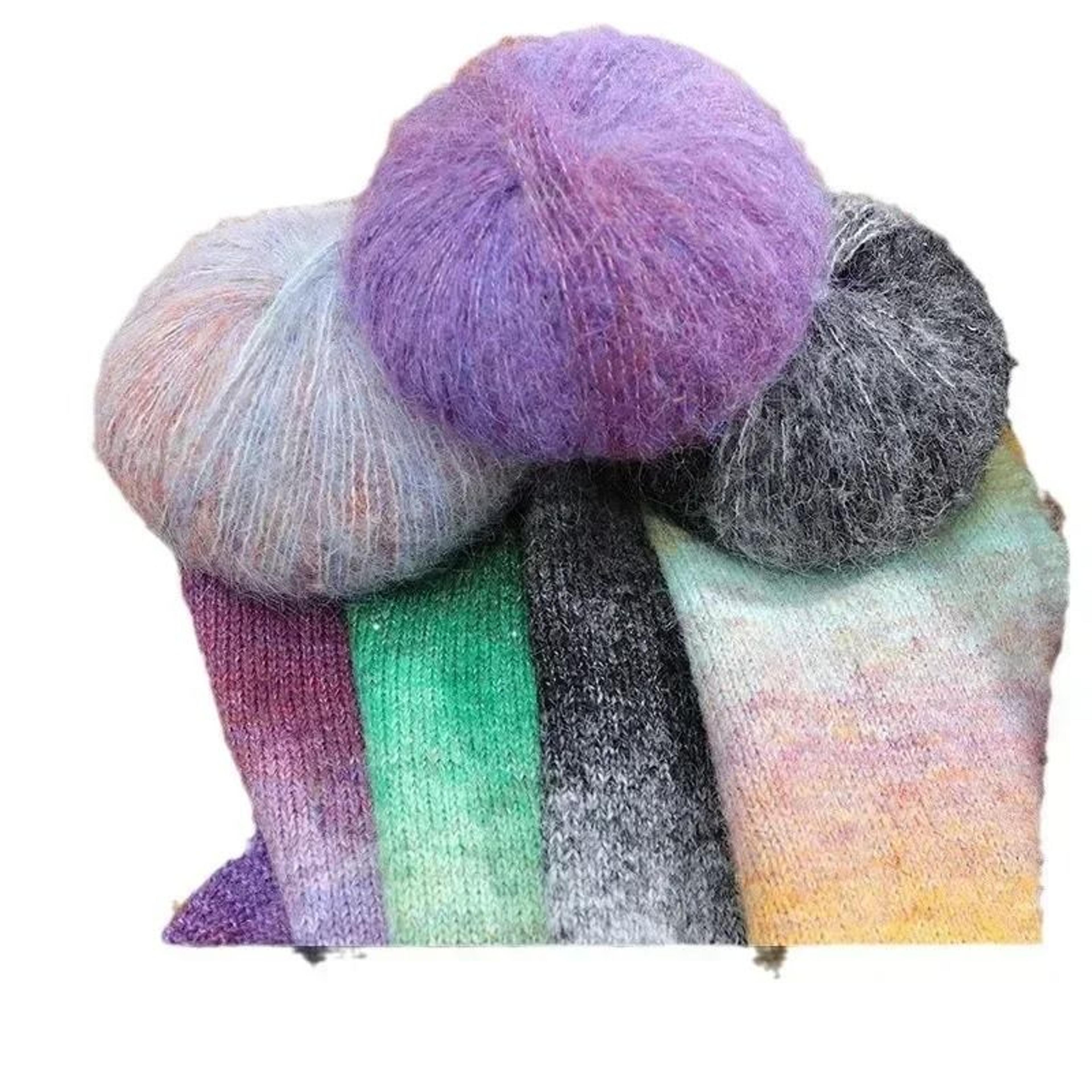 18 Oz Hand Dyed Gradient Chunky Wool Yarn For Crochet Knitting  Cozy DIY Crafts 5