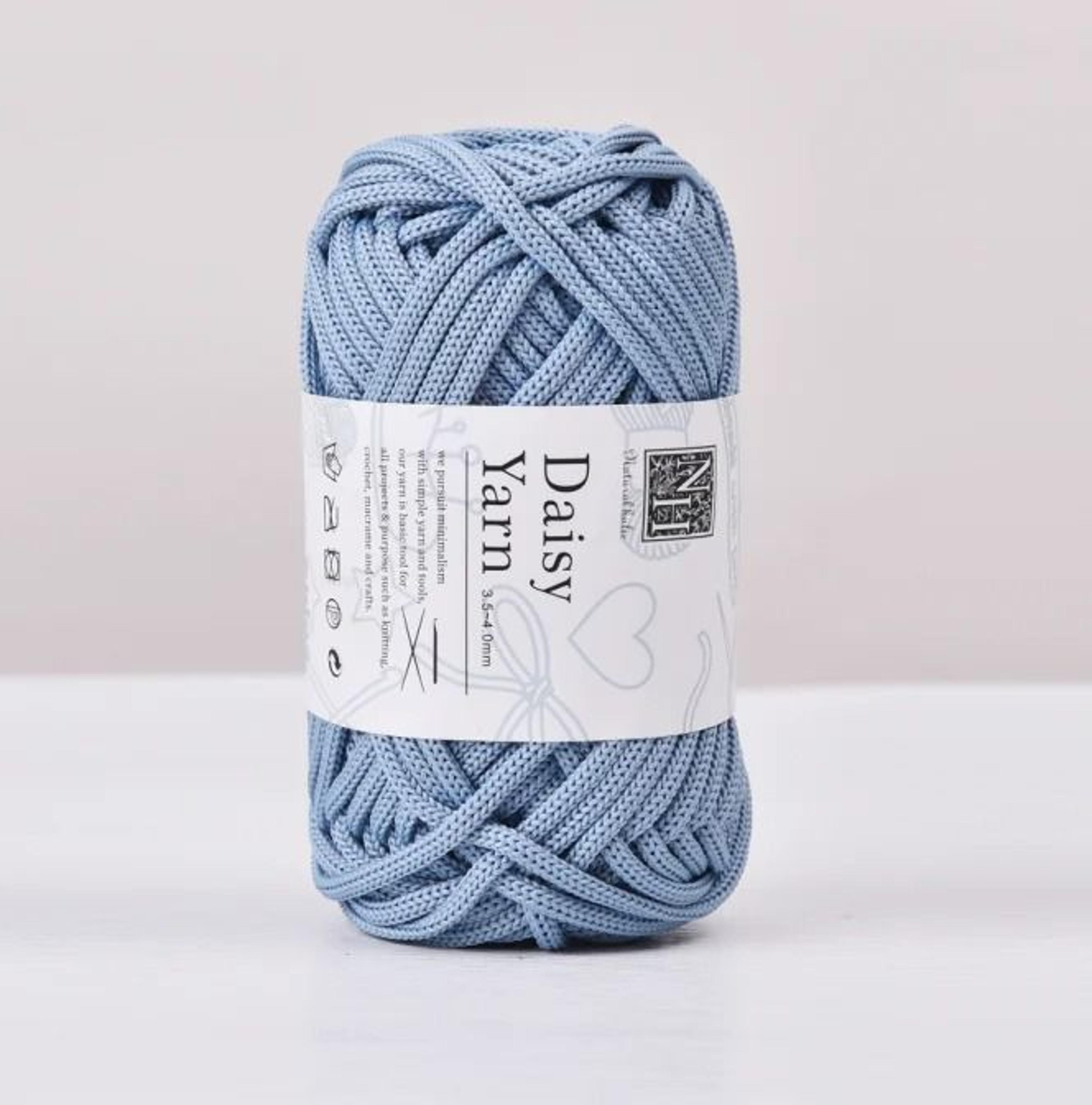 4mm Polyester Tube Yarn 40 Yd For Crochet Bags Rugs  DIY Crafts 16