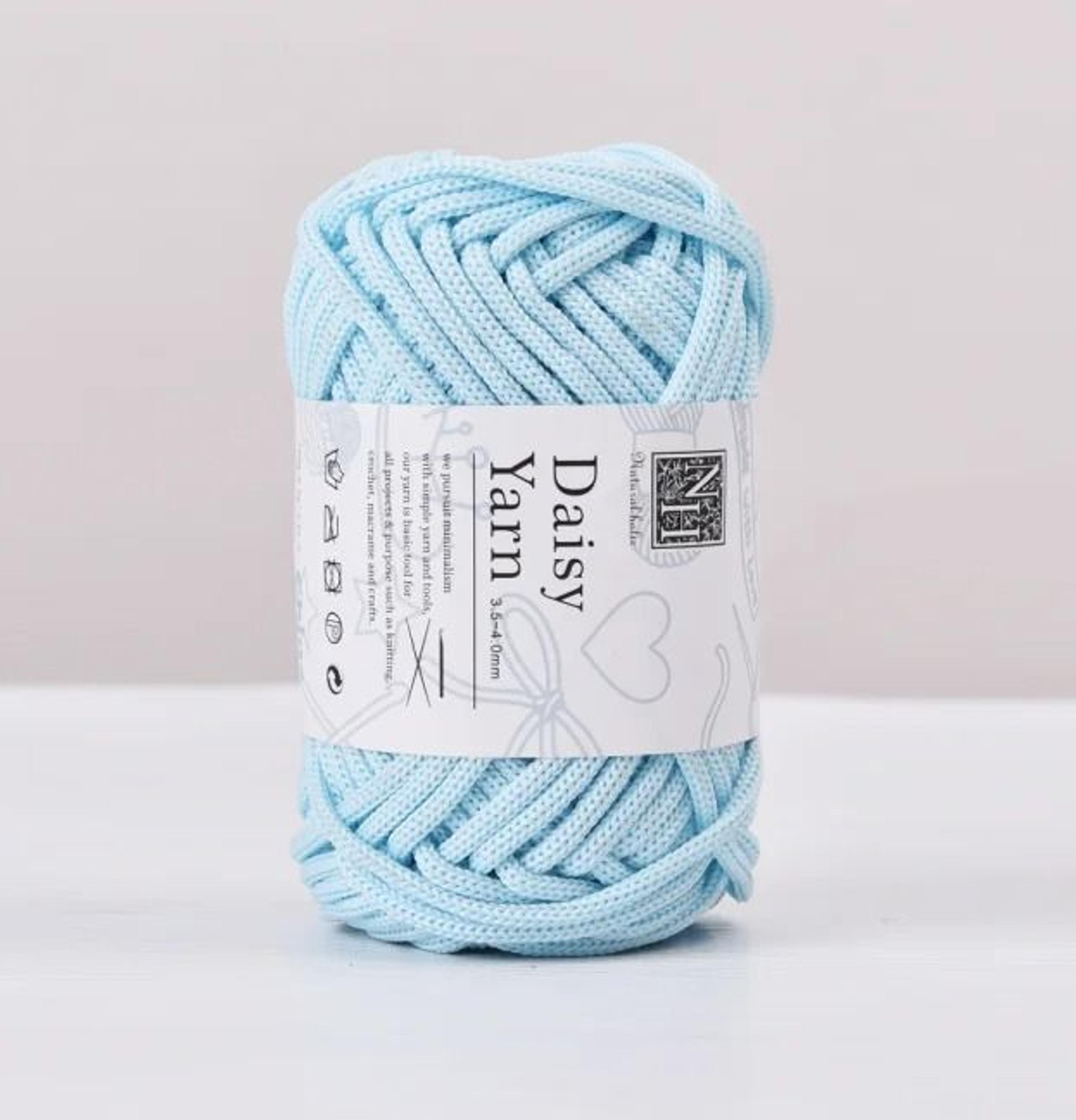 4mm Polyester Tube Yarn 40 Yd For Crochet Bags Rugs  DIY Crafts 29