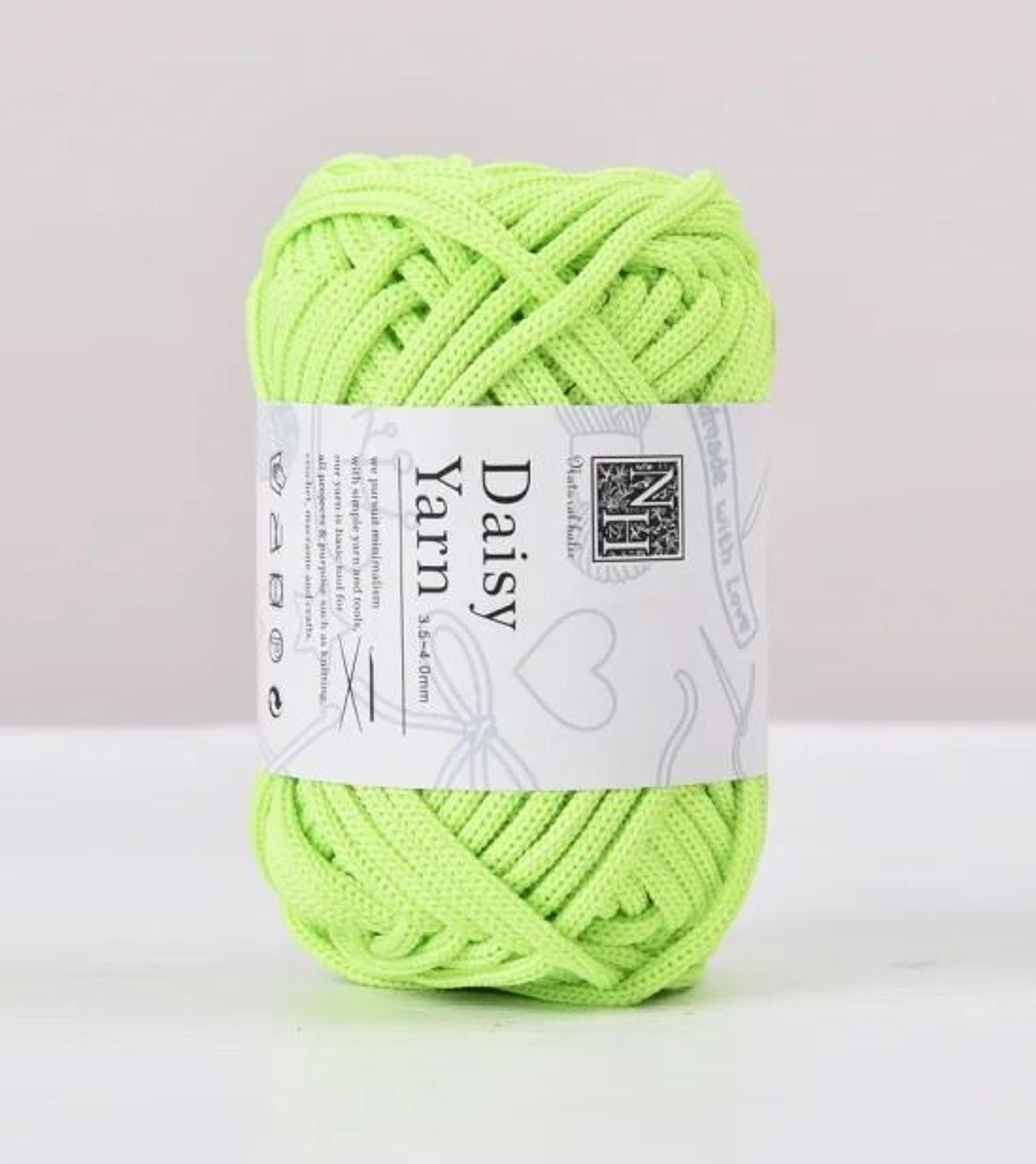4mm Polyester Tube Yarn 40 Yd For Crochet Bags Rugs  DIY Crafts 27