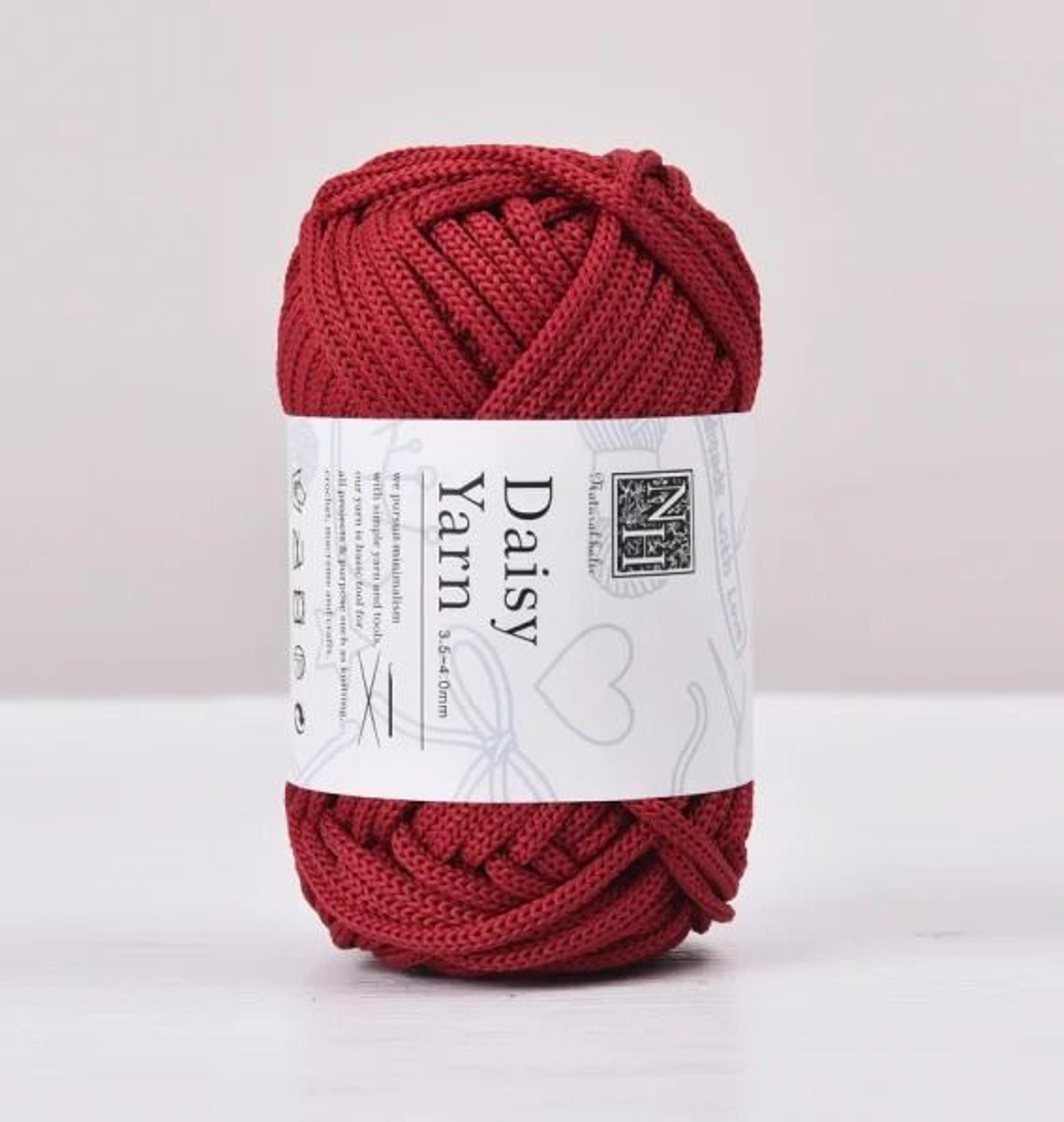 4mm Polyester Tube Yarn 40 Yd For Crochet Bags Rugs  DIY Crafts 28