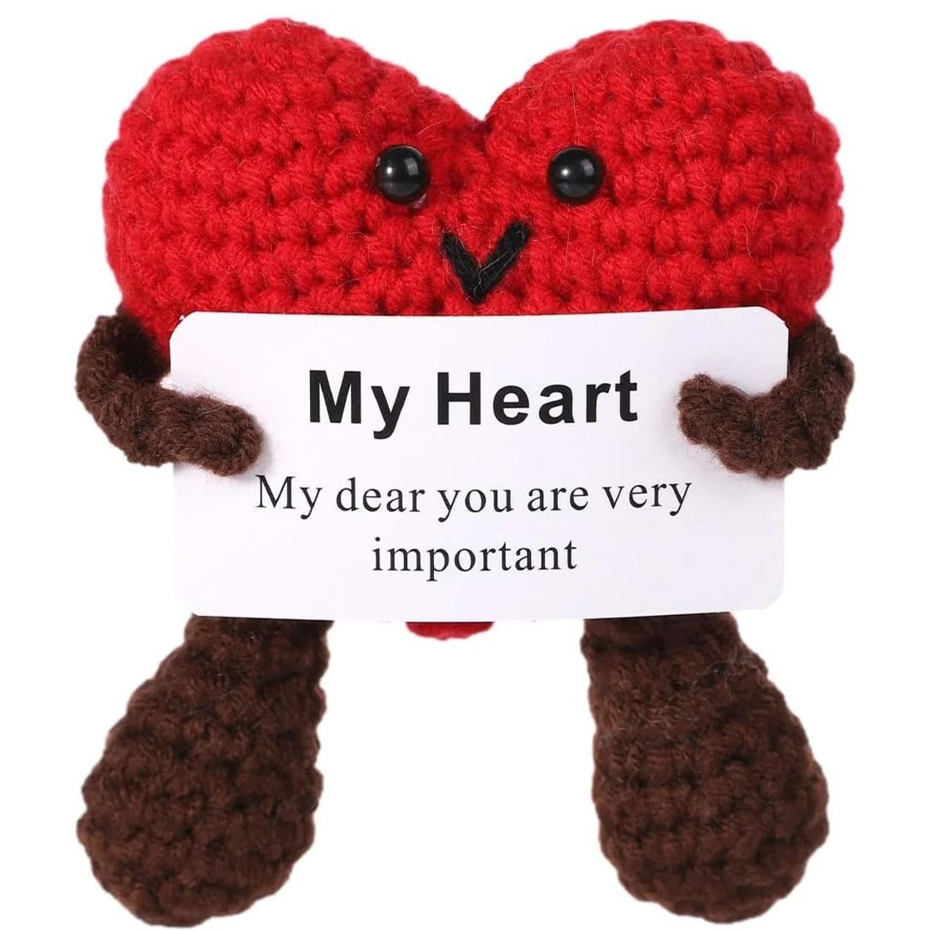 Positive Energy Crochet Doll Handmade Amigurumi Desk Decor  Gift 24