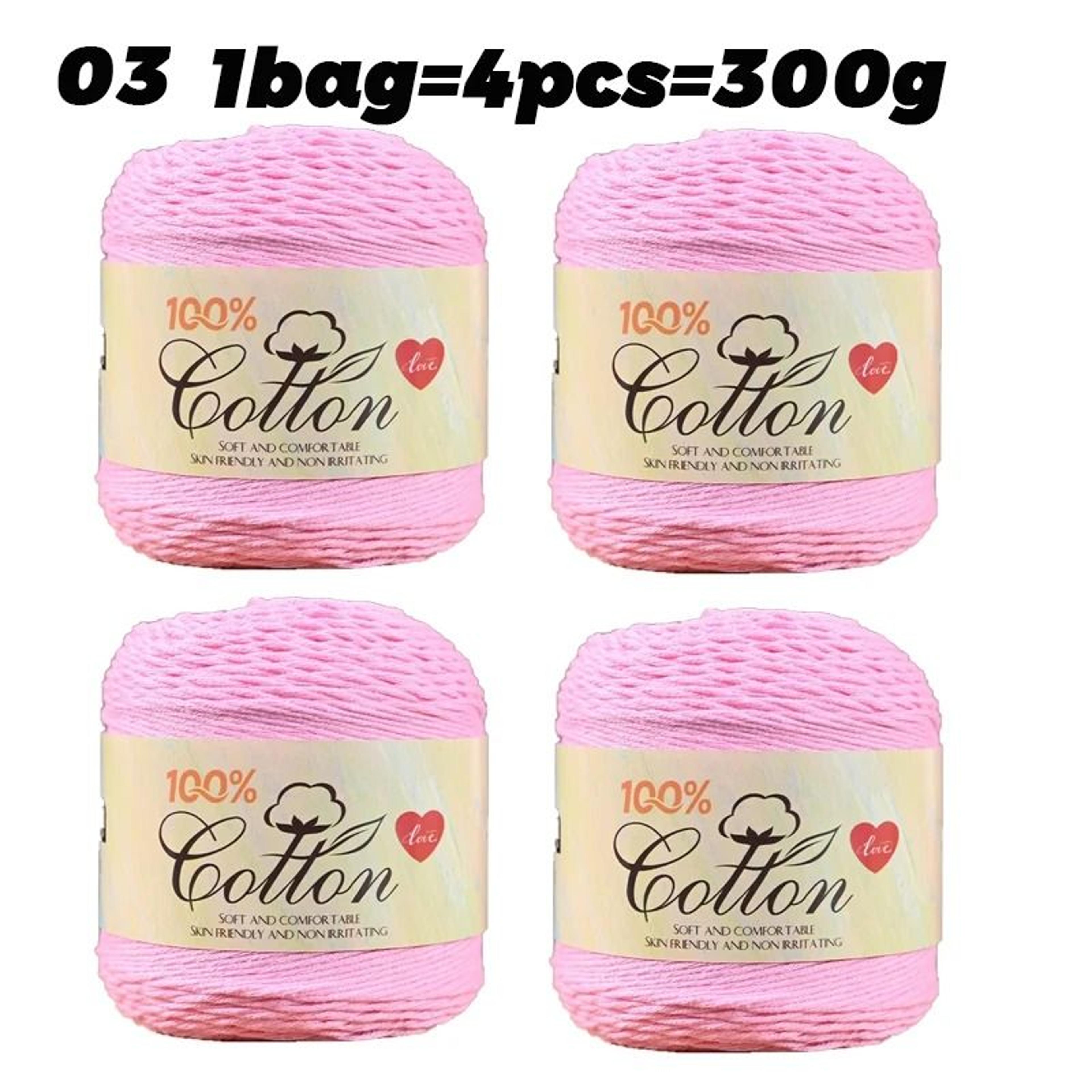 Pure Cotton Cake Yarn For Crochet Knitting  Handmade Spring Summer Crafts 12