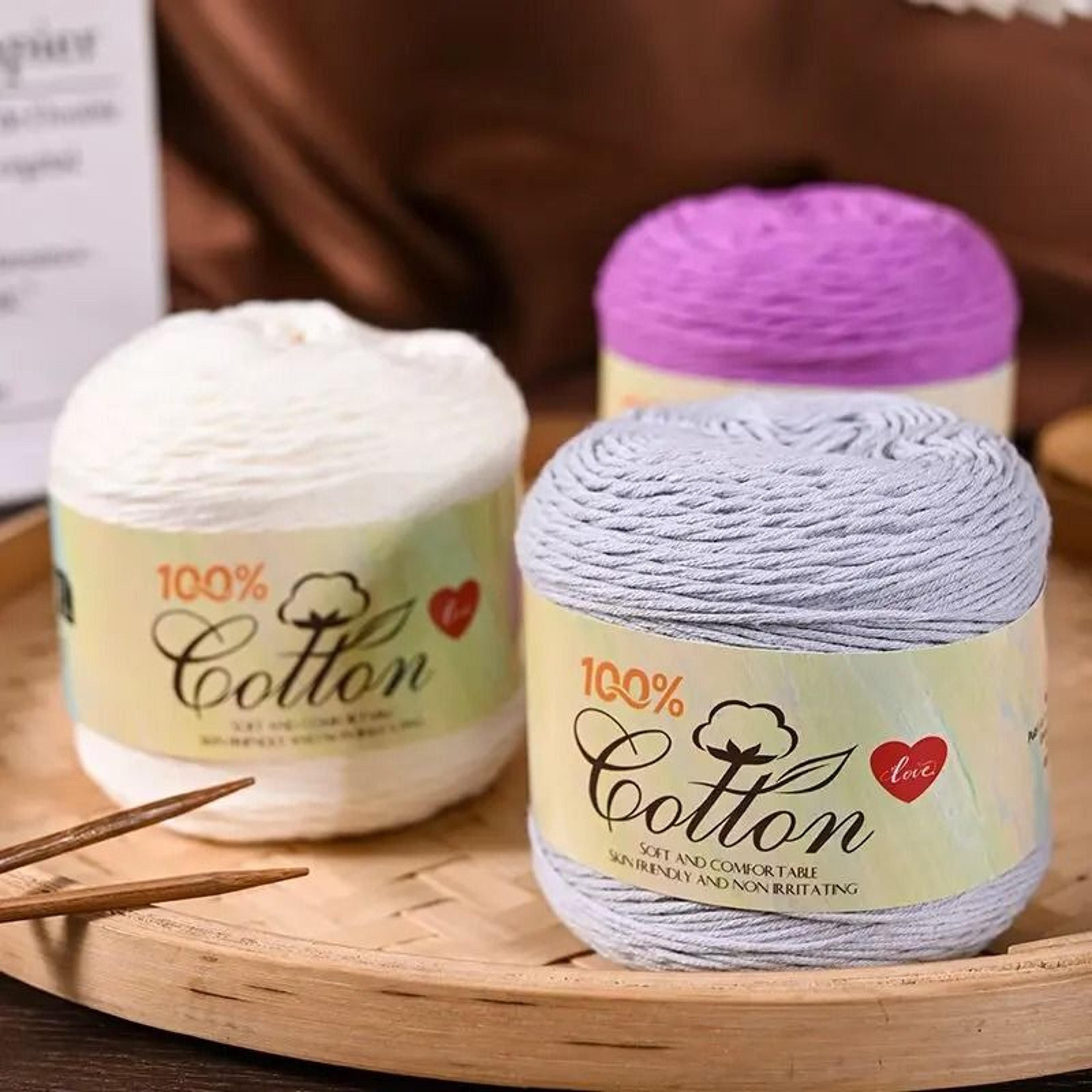 Pure Cotton Cake Yarn For Crochet Knitting  Handmade Spring Summer Crafts 5