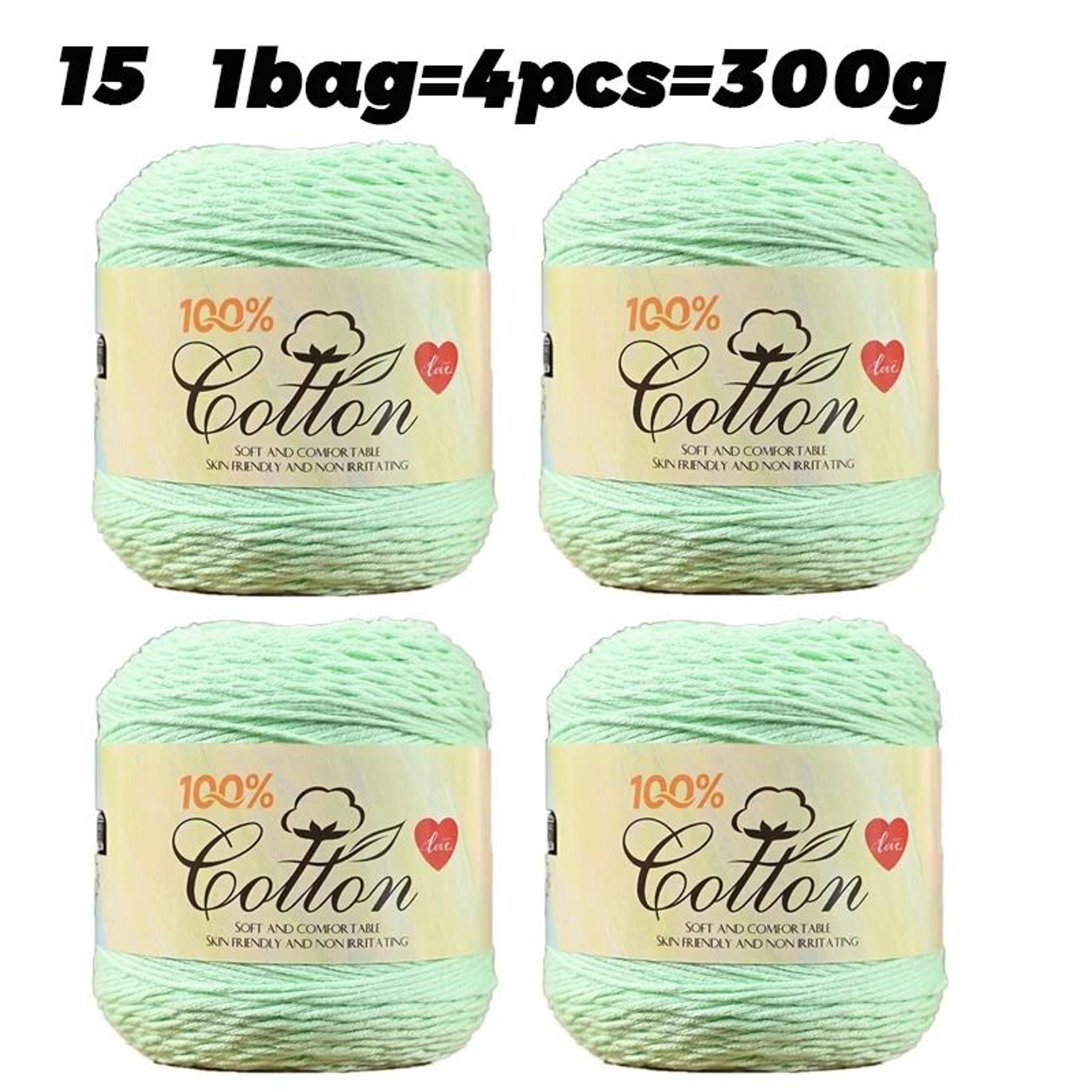 Pure Cotton Cake Yarn For Crochet Knitting  Handmade Spring Summer Crafts 23