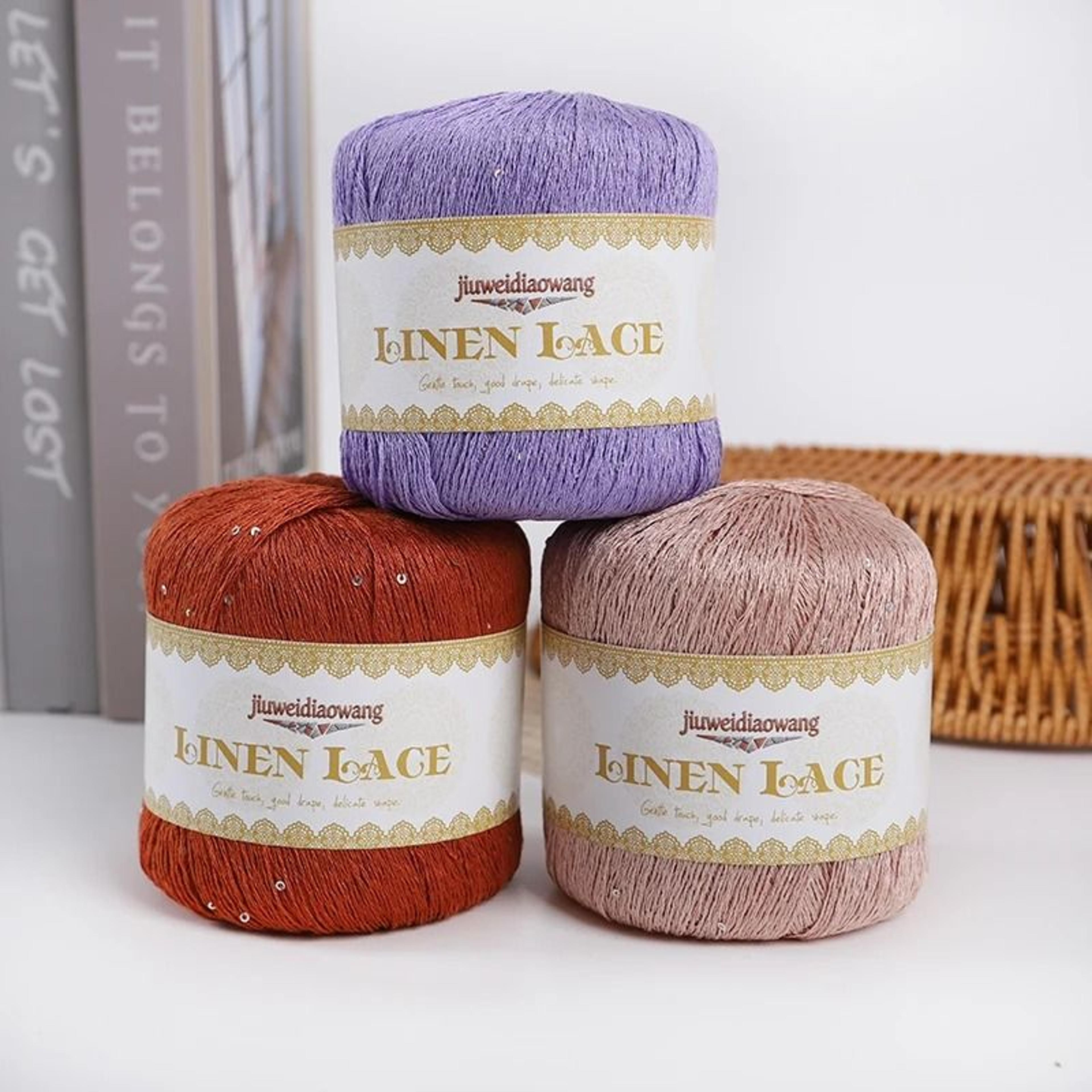 Sequin Lace Yarn For Knitting And Crochet Lightweight Summer Yarn For Sweaters Shawls Scarves 2