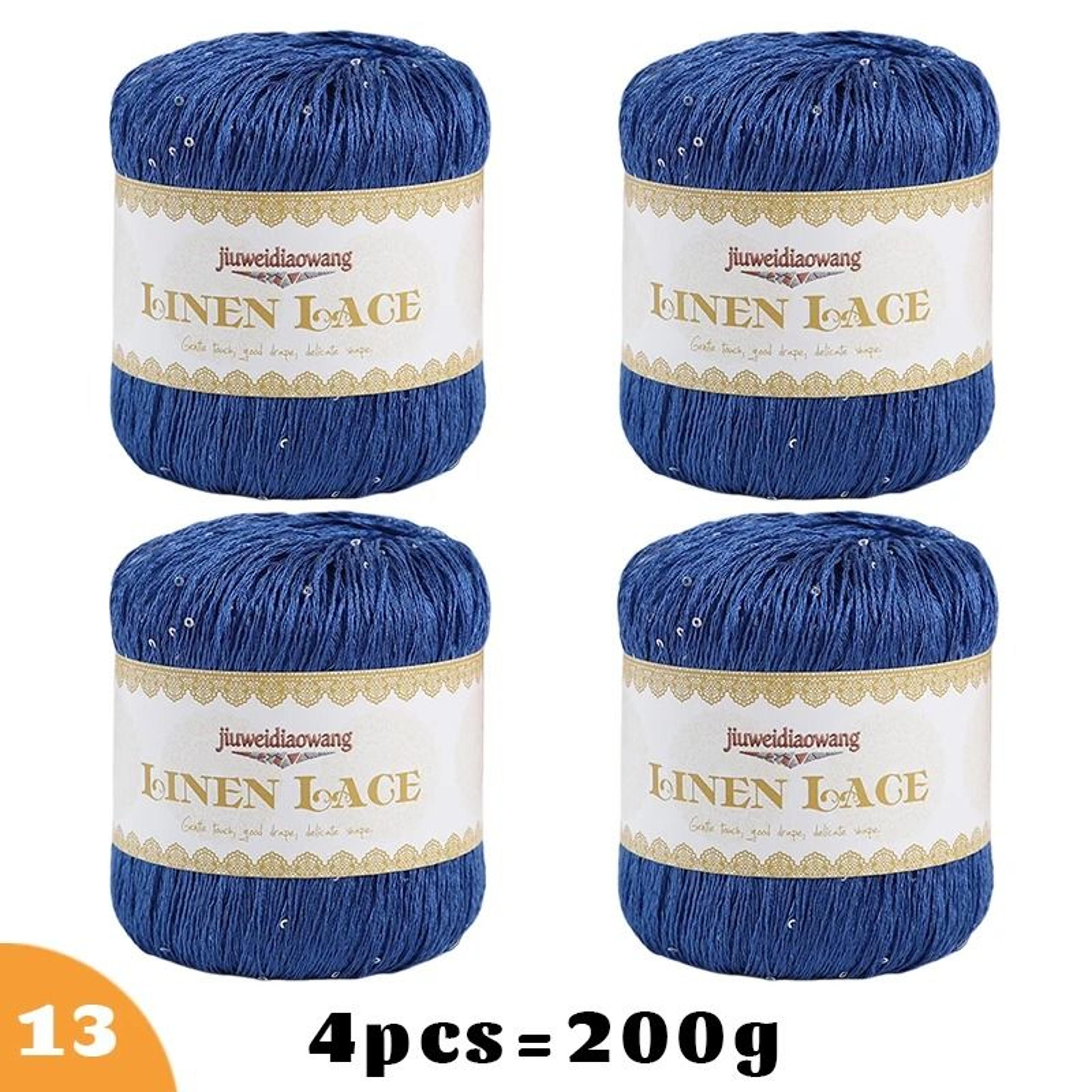 Sequin Lace Yarn For Knitting And Crochet Lightweight Summer Yarn For Sweaters Shawls Scarves 21
