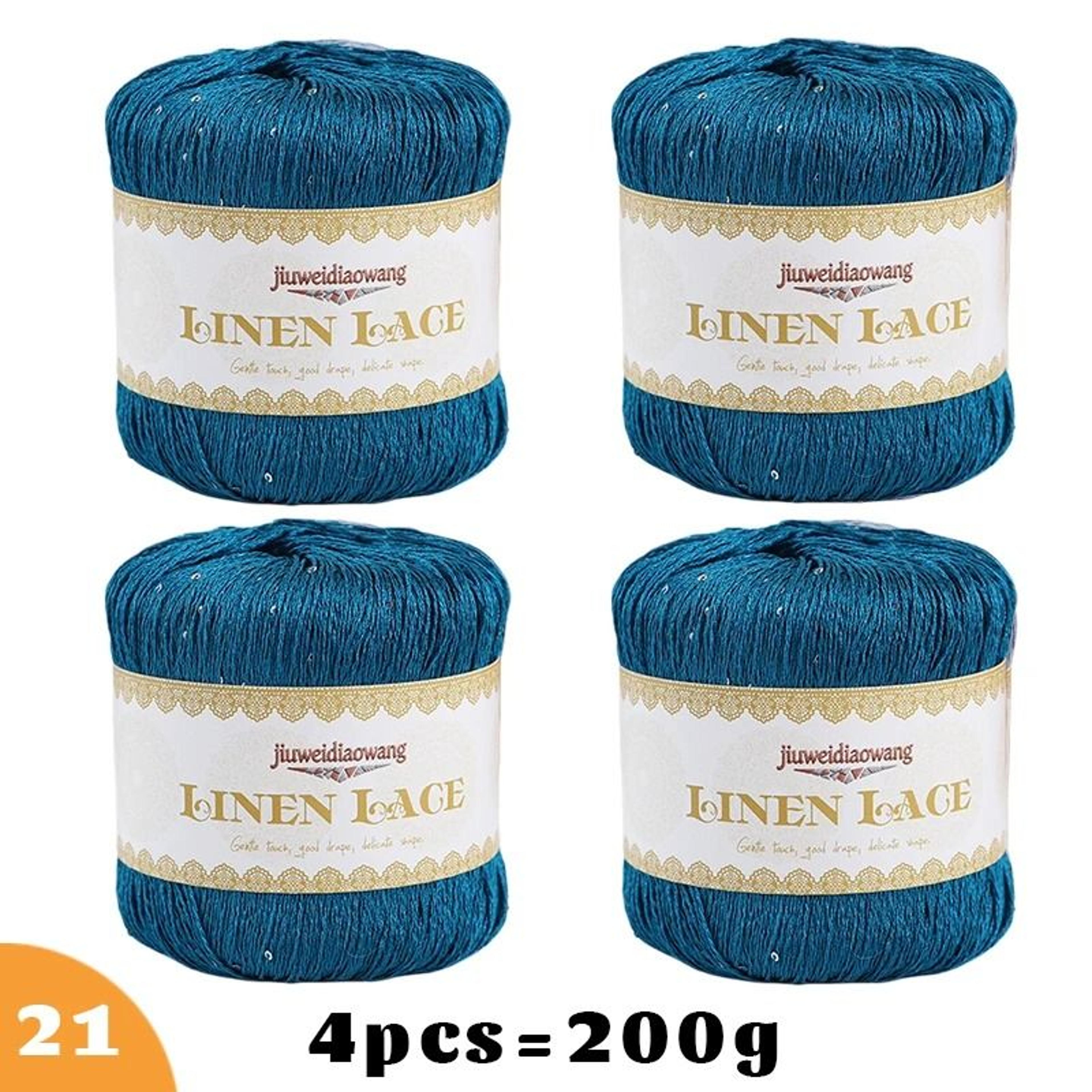 Sequin Lace Yarn For Knitting And Crochet Lightweight Summer Yarn For Sweaters Shawls Scarves 24