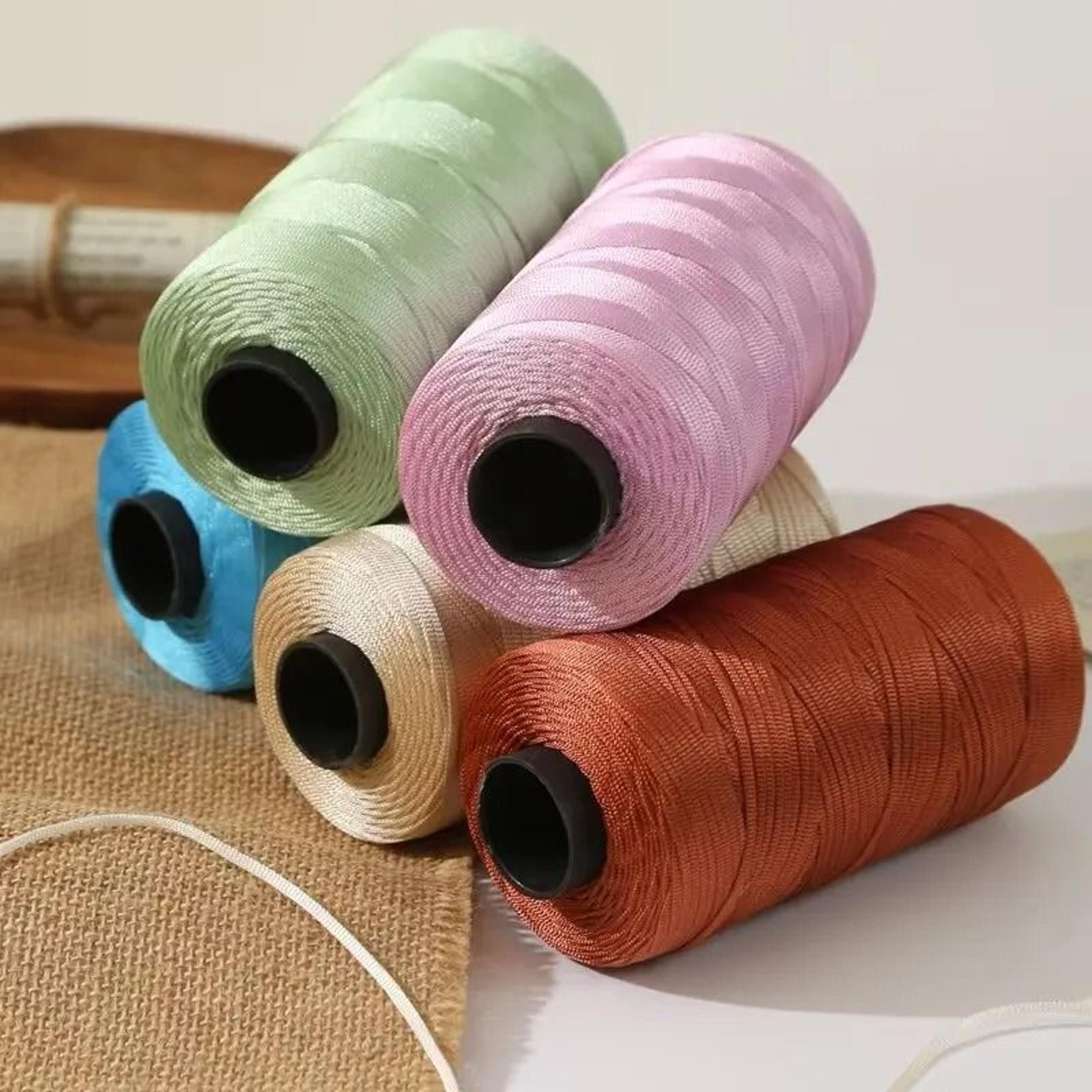 88 Oz Shiny Flat Ribbon Yarn For Crochet Summer Hats Bags Sandals And DIY Crafts 3