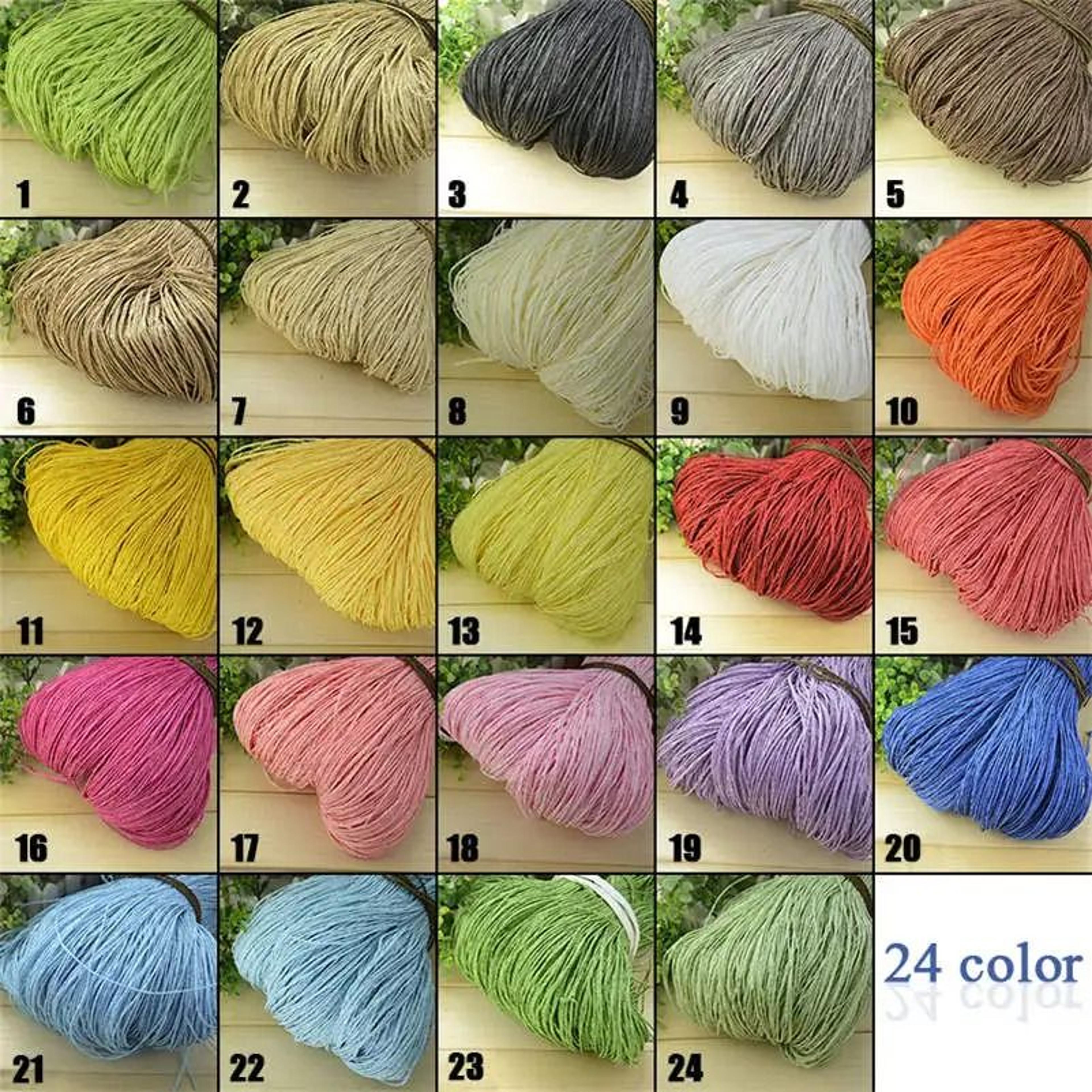 176 Oz Natural Raffia Straw Yarn 656 Yd Crochet Yarn For Summer Hats Bags And Basket Weaving 1
