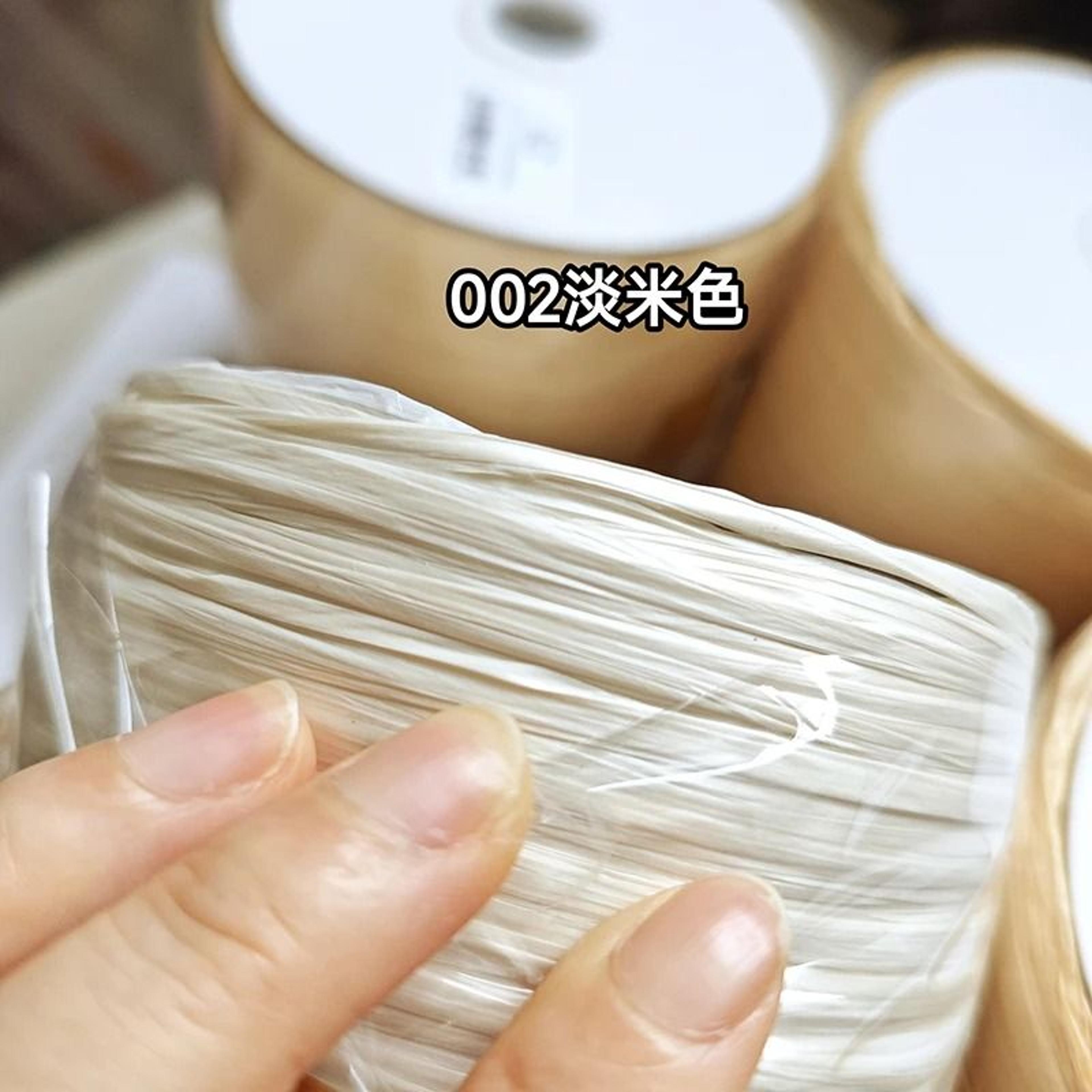 2187 Ft Raffia Straw Yarn For Crochet Summer Hats Bags And Basket Weaving 8