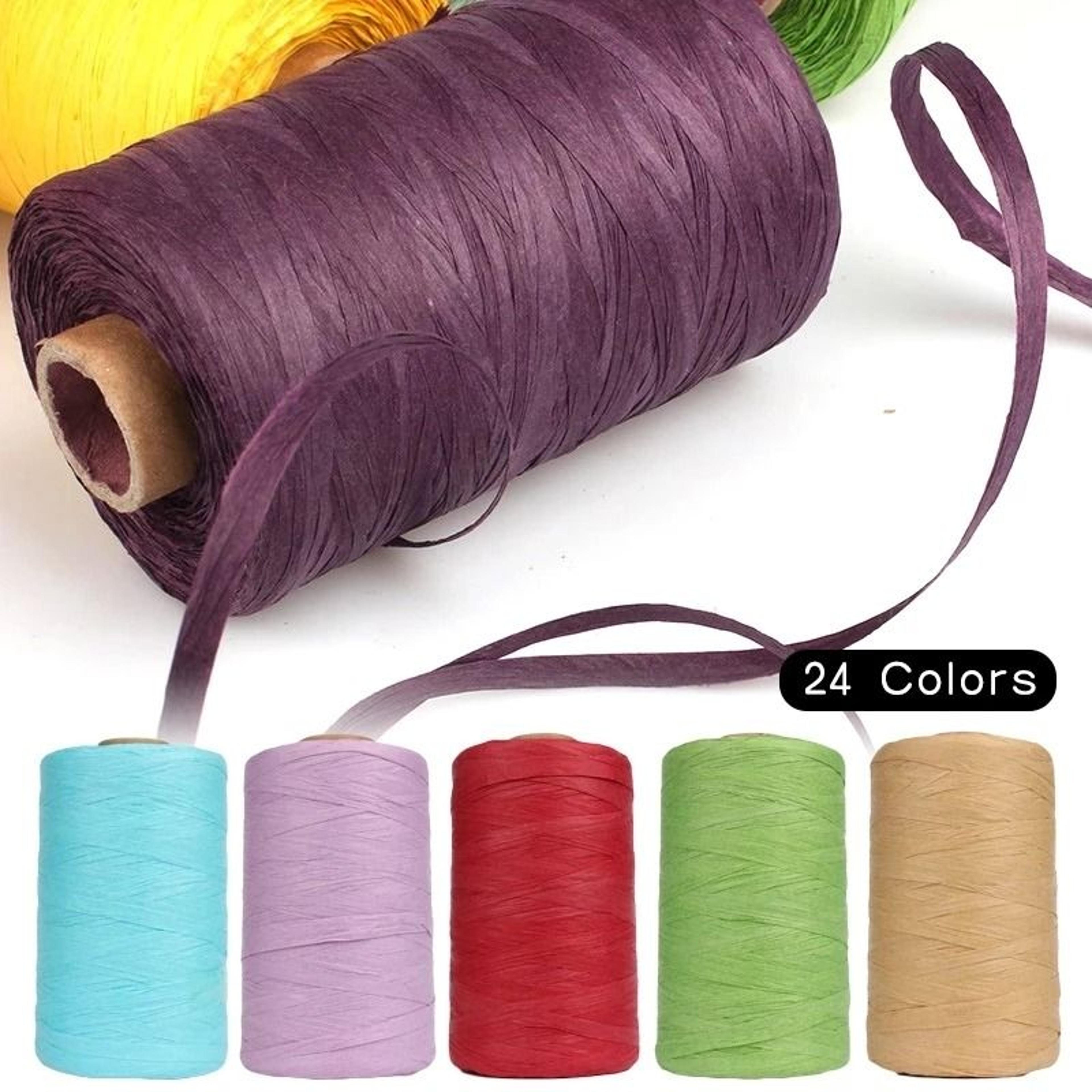 984 Ft Raffia Yarn For Crochet Summer Hats Bags And Basket Weaving 1