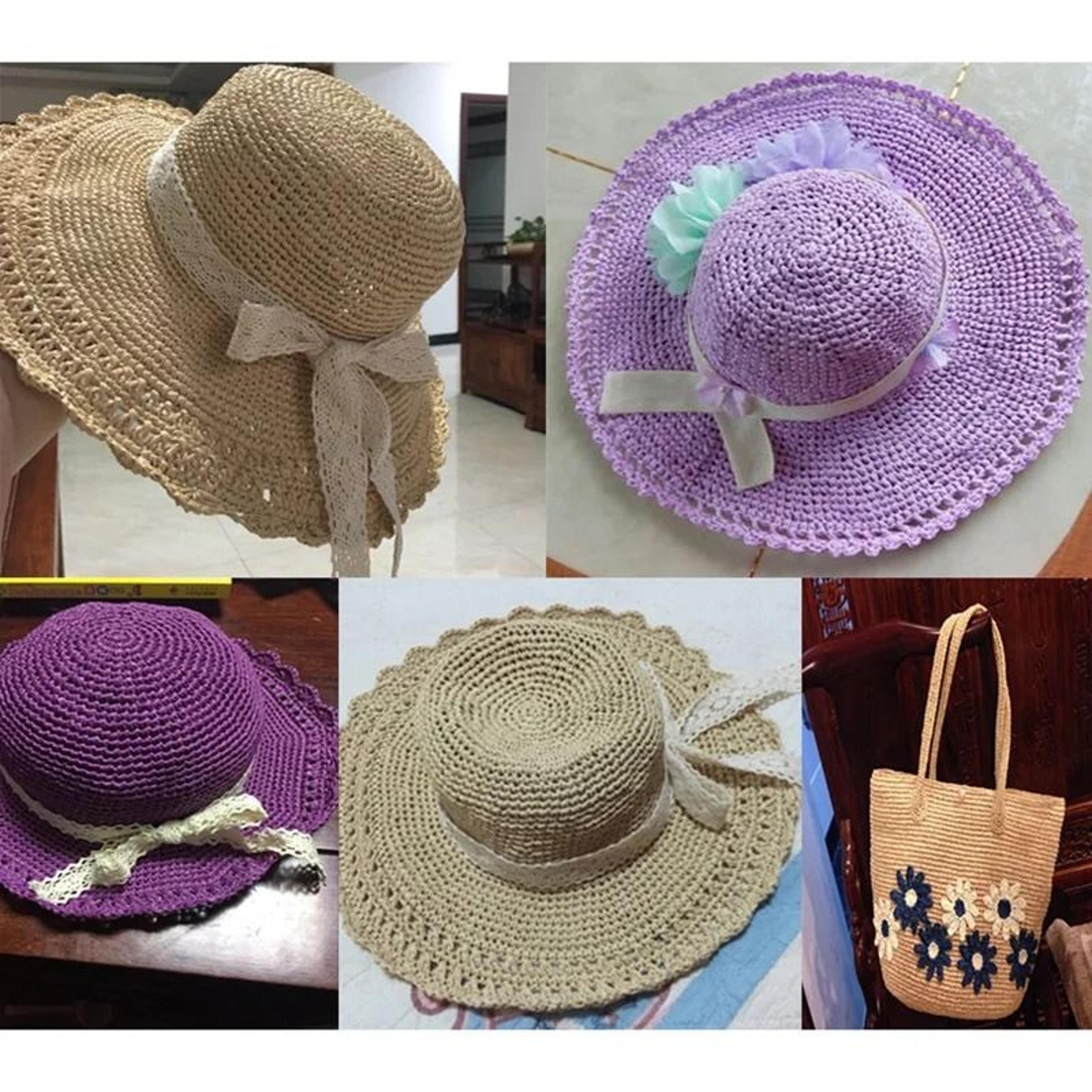 2187 Ft Colorful Raffia Straw Yarn For Crochet Summer Hats Bags And Basket Weaving 3