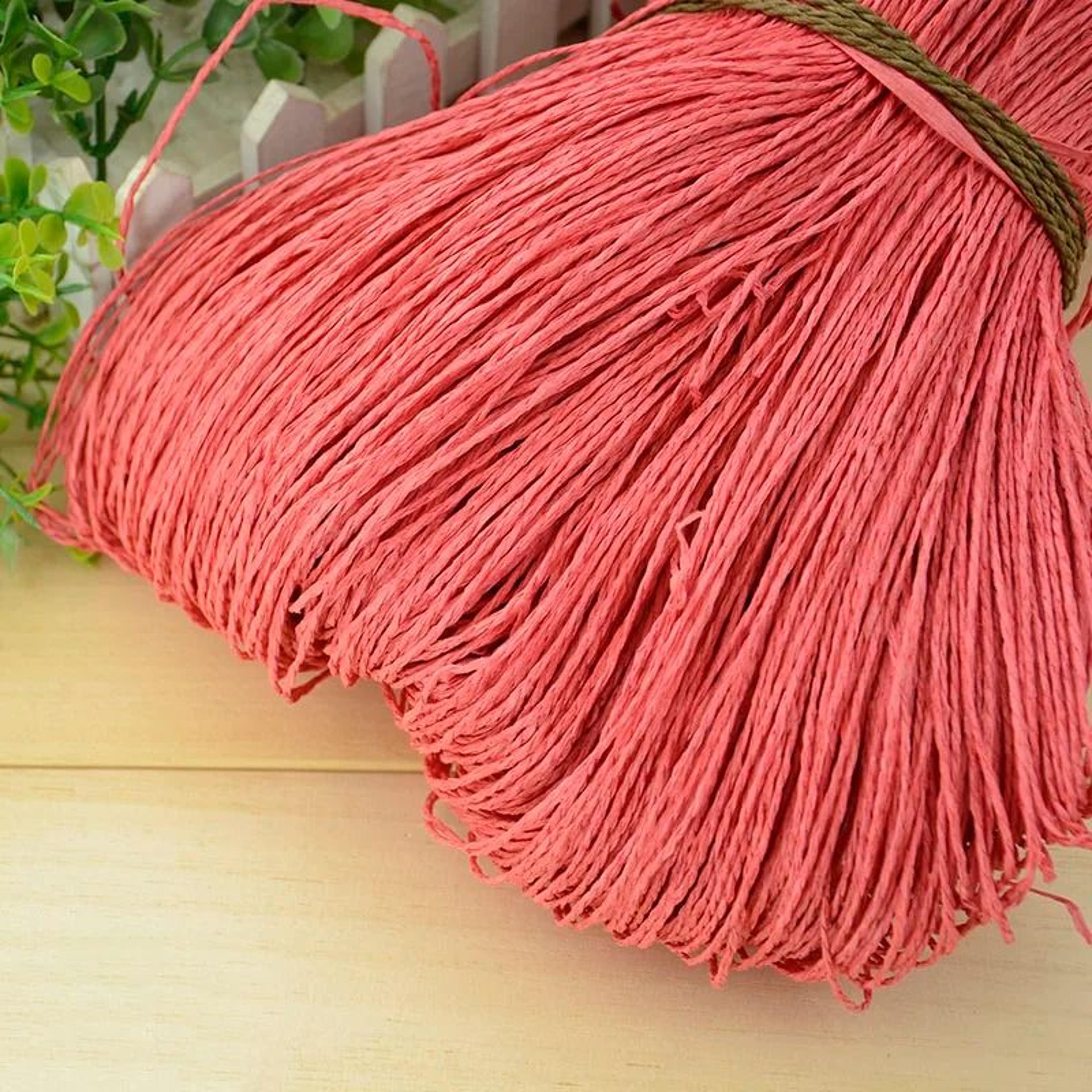 2187 Ft Colorful Raffia Straw Yarn For Crochet Summer Hats Bags And Basket Weaving 19