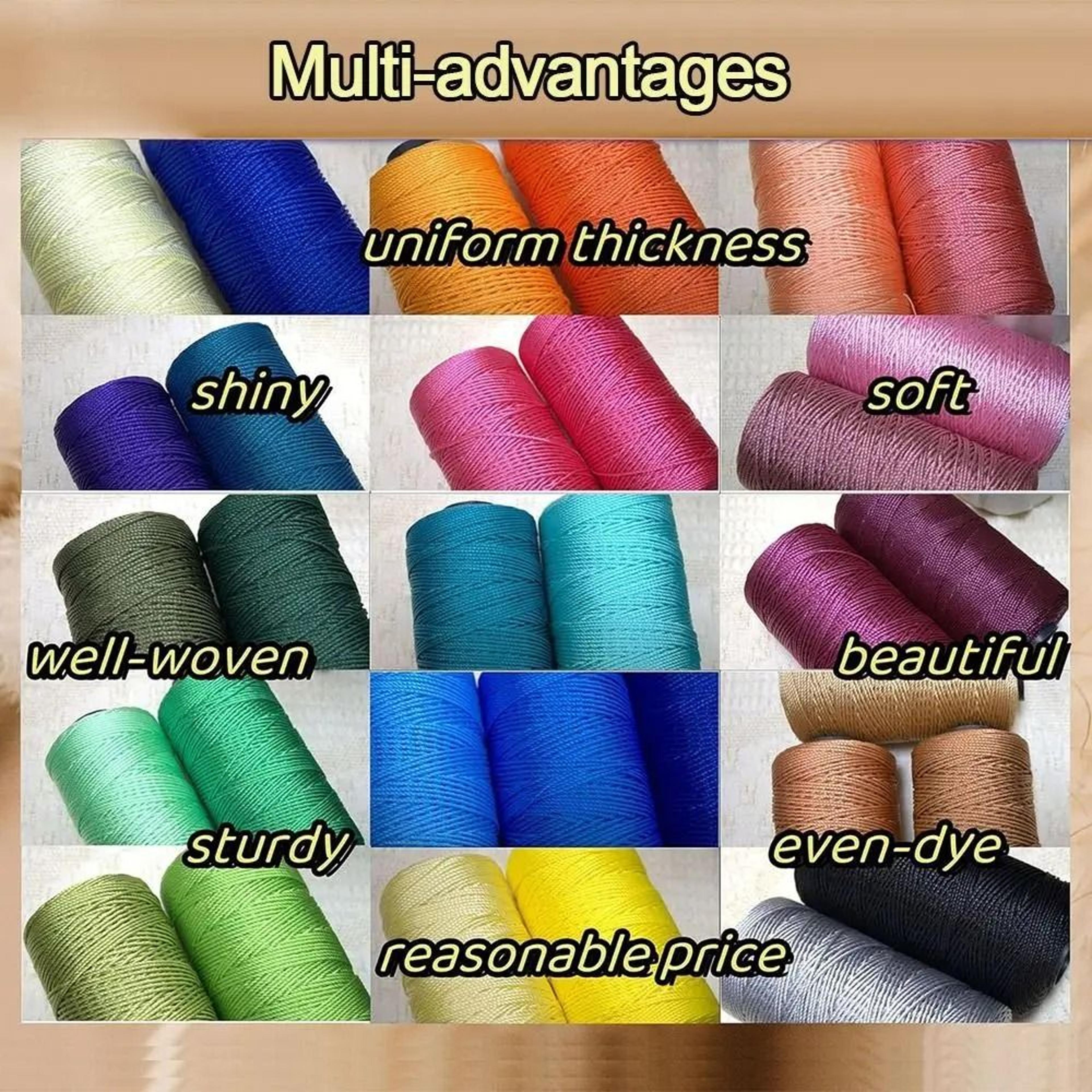 656 Ft Ice Cotton Silk Yarn For Crochet Knitting And DIY Crafts 2
