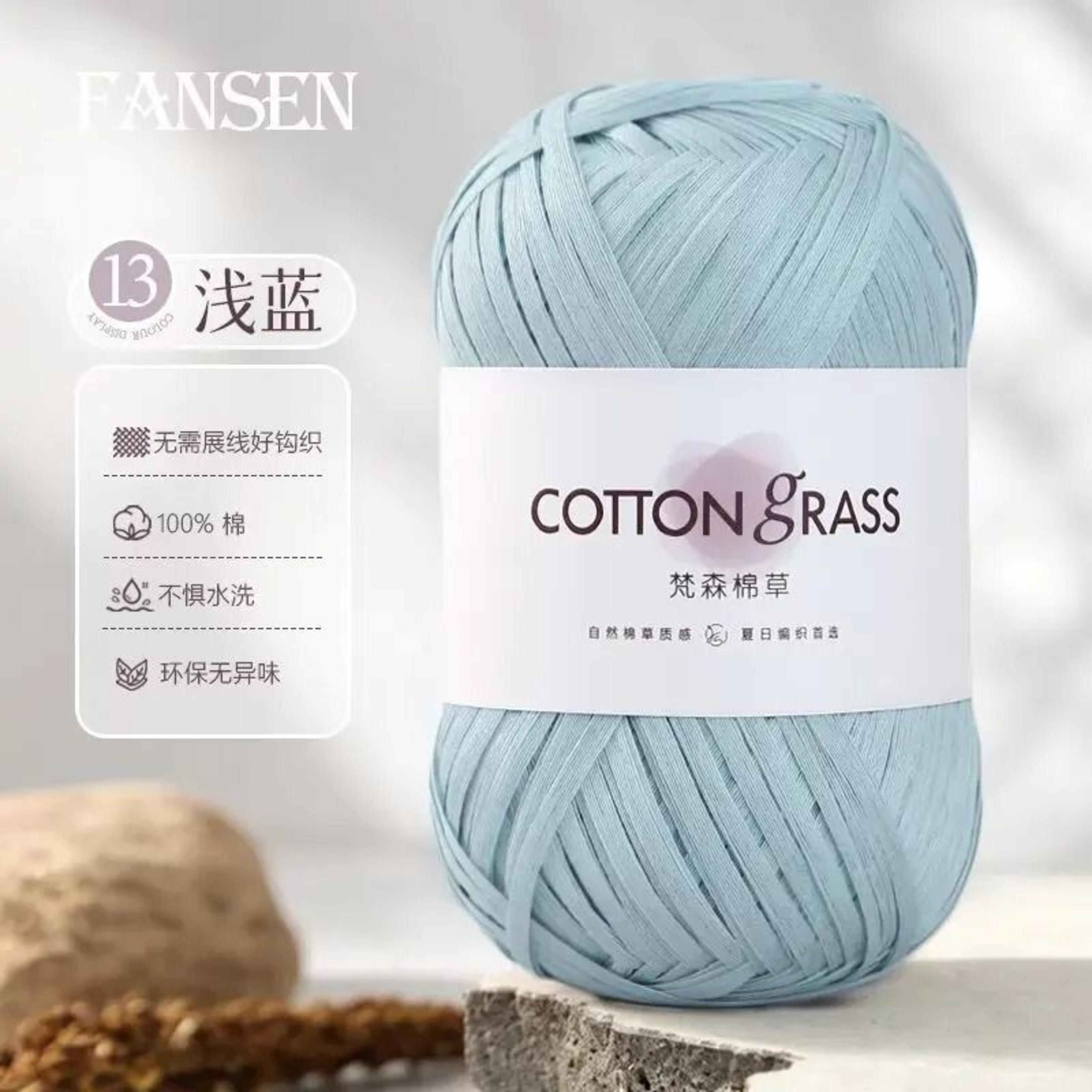 18 Oz Cotton Grass Raffia Style Yarn For Crochet Summer Bags Hats And DIY Crafts 24