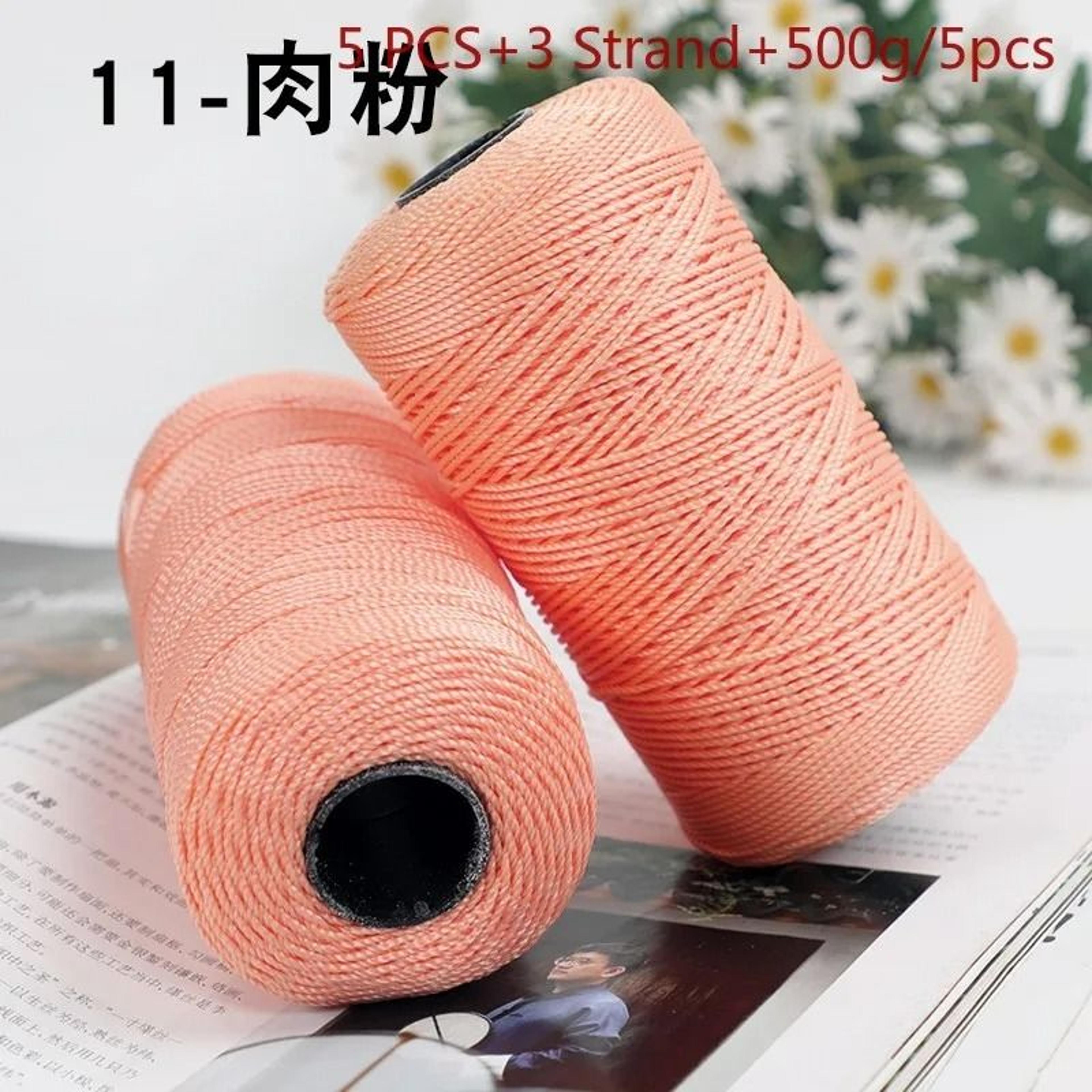 Colorful Ice Silk Crochet Yarn Set 5 Pack 500g Thin 15mm Yarn For DIY Bags Hats  Summer Crafts 19