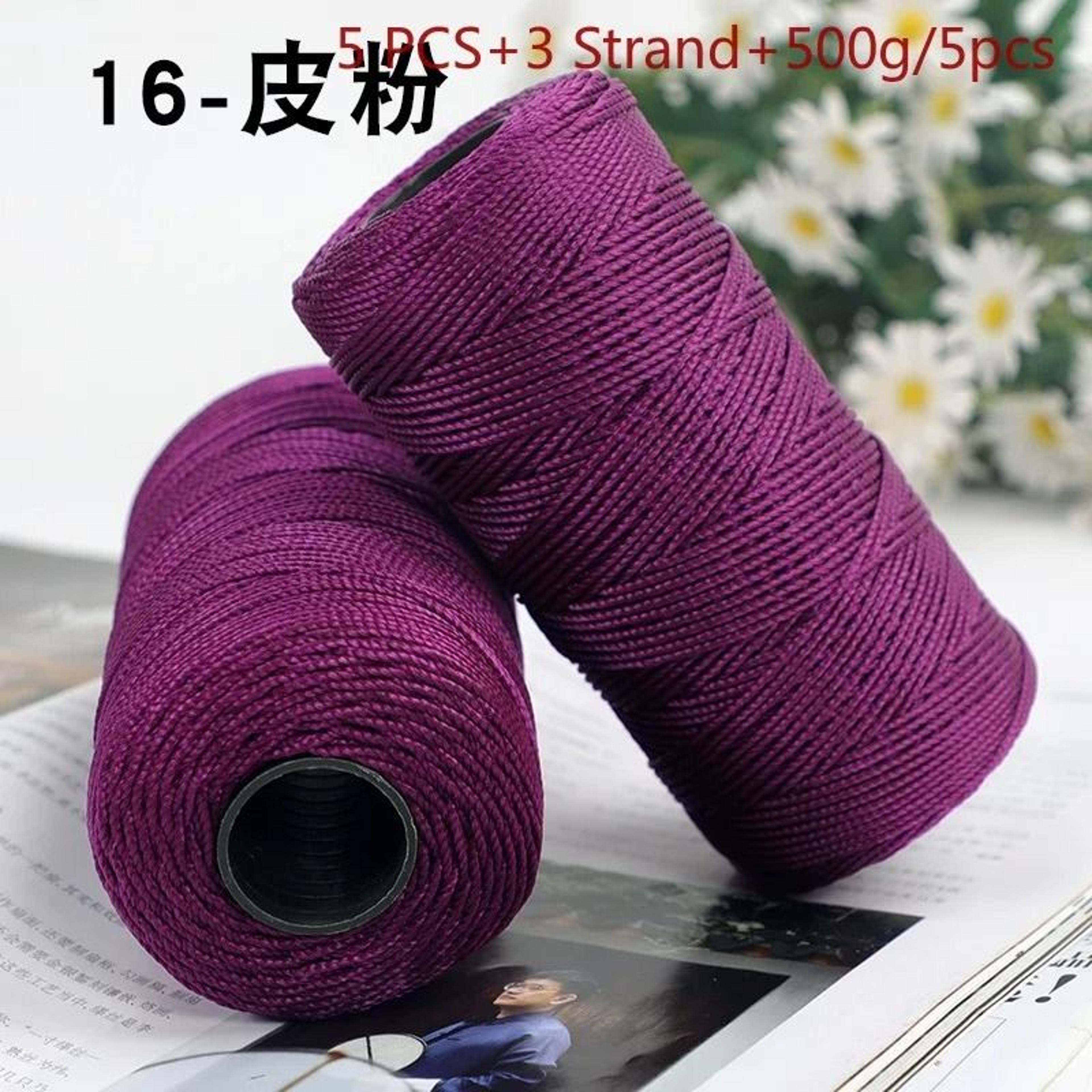 Colorful Ice Silk Crochet Yarn Set 5 Pack 500g Thin 15mm Yarn For DIY Bags Hats  Summer Crafts 23