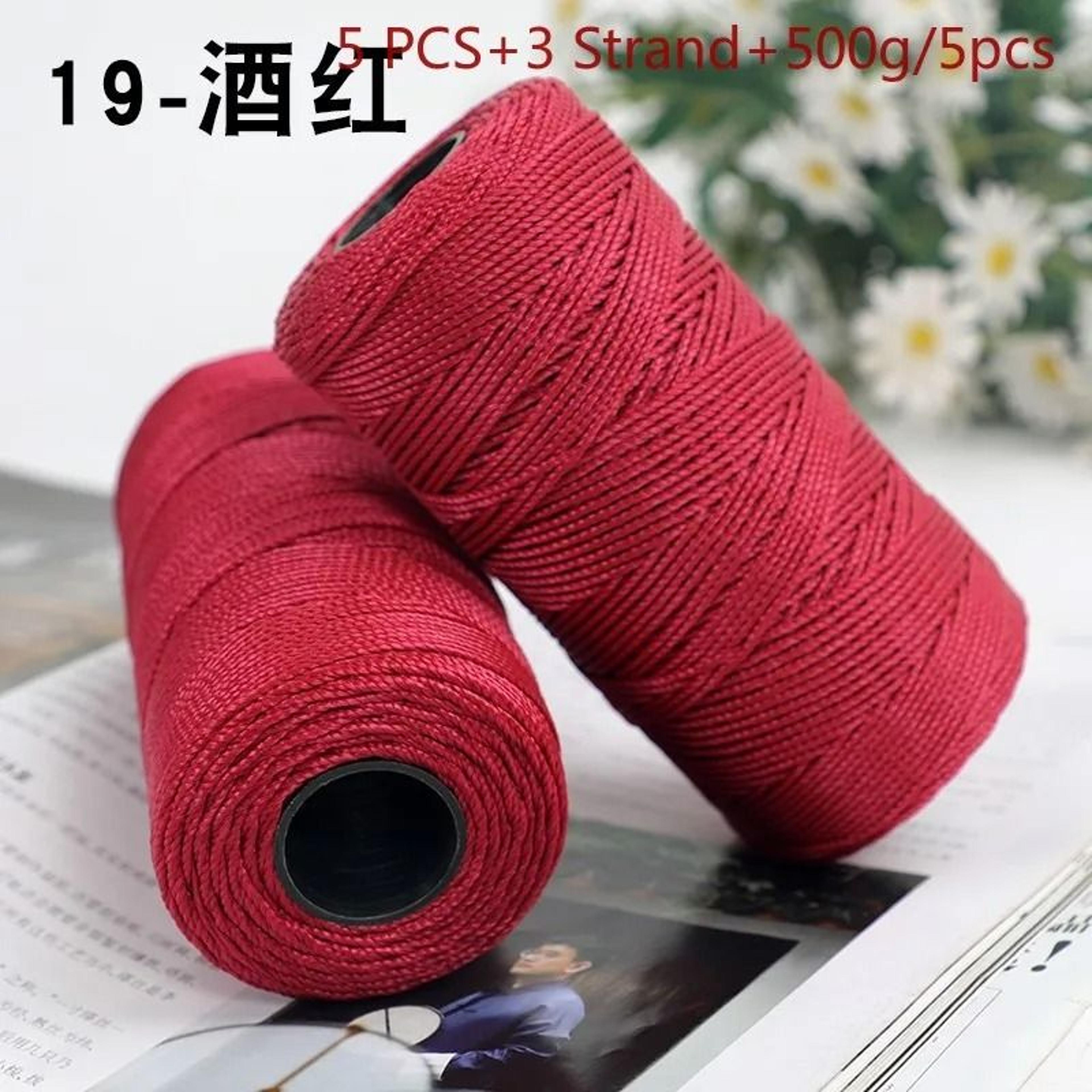 Colorful Ice Silk Crochet Yarn Set 5 Pack 500g Thin 15mm Yarn For DIY Bags Hats  Summer Crafts 26