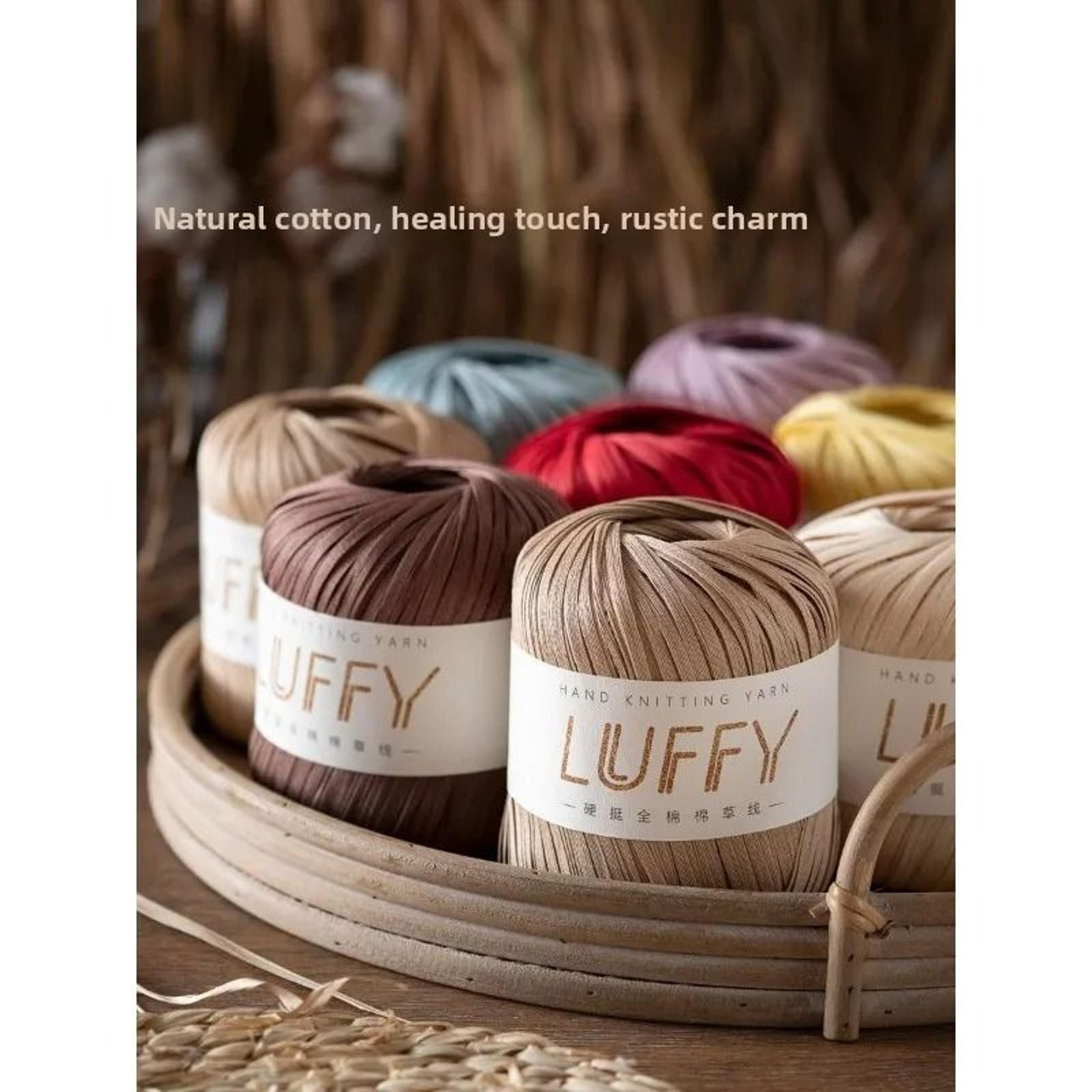 Soft Cotton Grass Raffia Yarn 50g For Crochet Summer Hats Bags Sandals  DIY Crafts 2