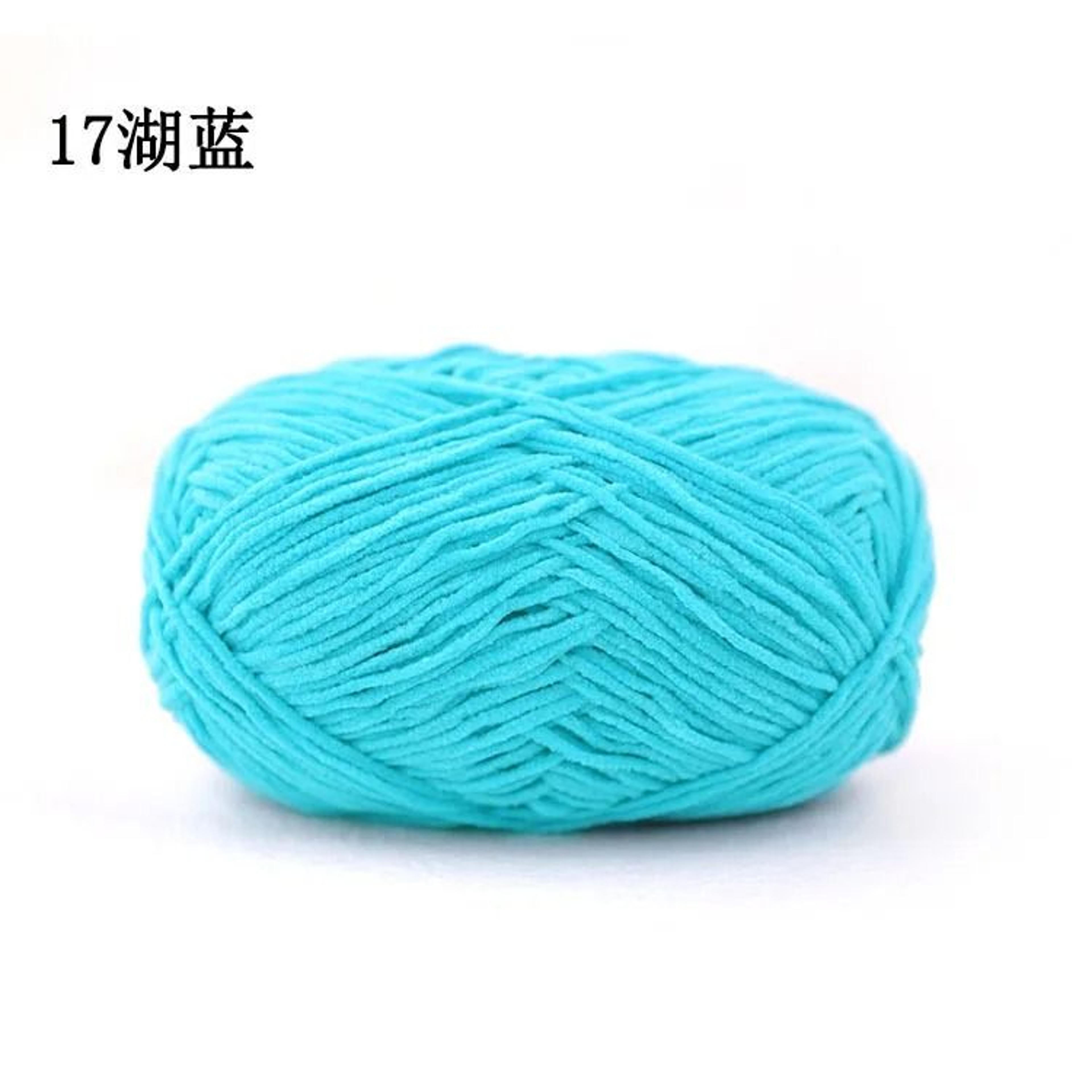 Soft Matte Chenille Yarn 50g 3mm Crochet  Knitting Yarn For Hats Scarves Dolls And DIY Crafts 20
