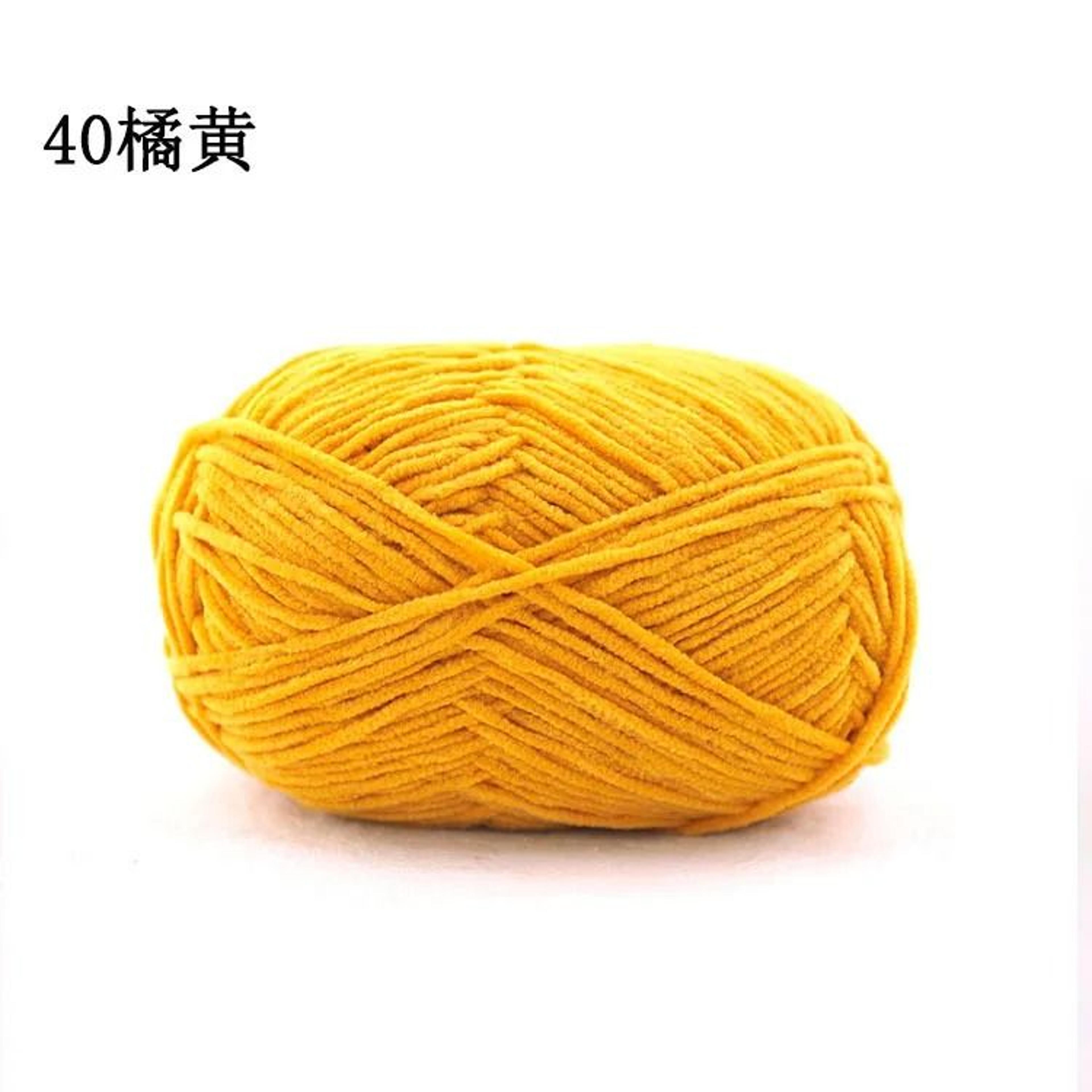 Soft Matte Chenille Yarn 50g 3mm Crochet  Knitting Yarn For Hats Scarves Dolls And DIY Crafts 22