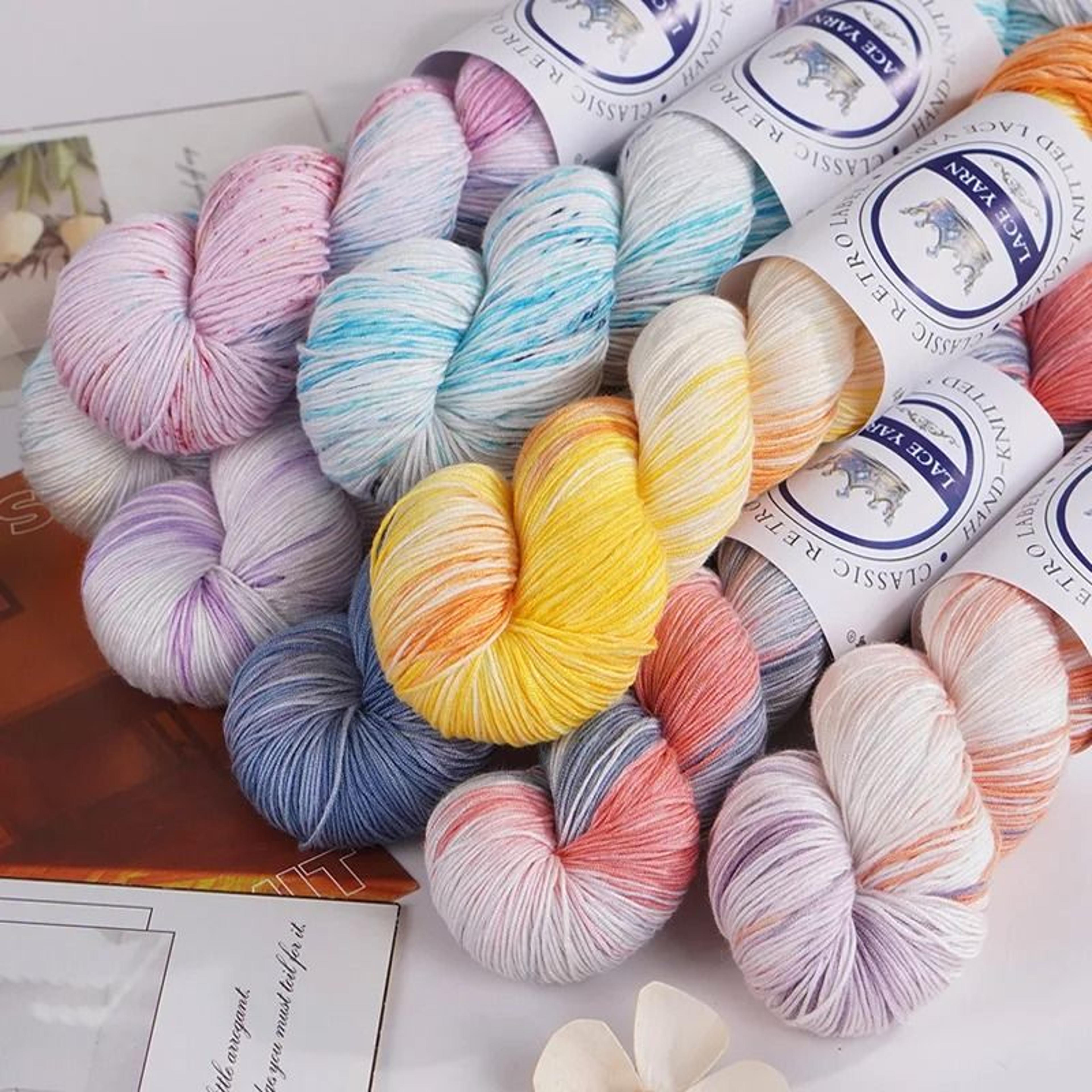 Hand Dyed Gradient Lace Yarn For Crochet Sweaters Shawls Scarves Hats  DIY Crafts 1