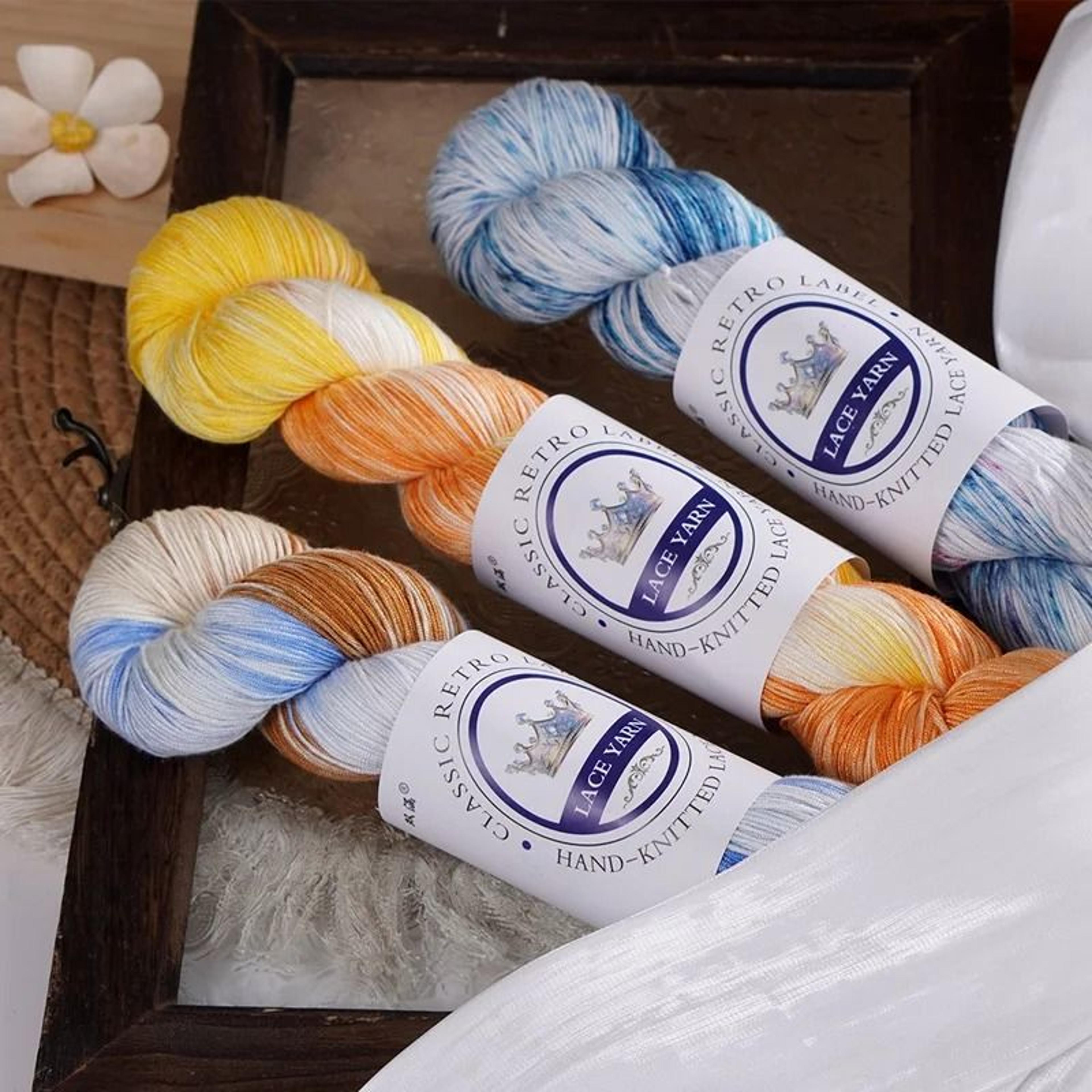 Hand Dyed Gradient Lace Yarn For Crochet Sweaters Shawls Scarves Hats  DIY Crafts 2