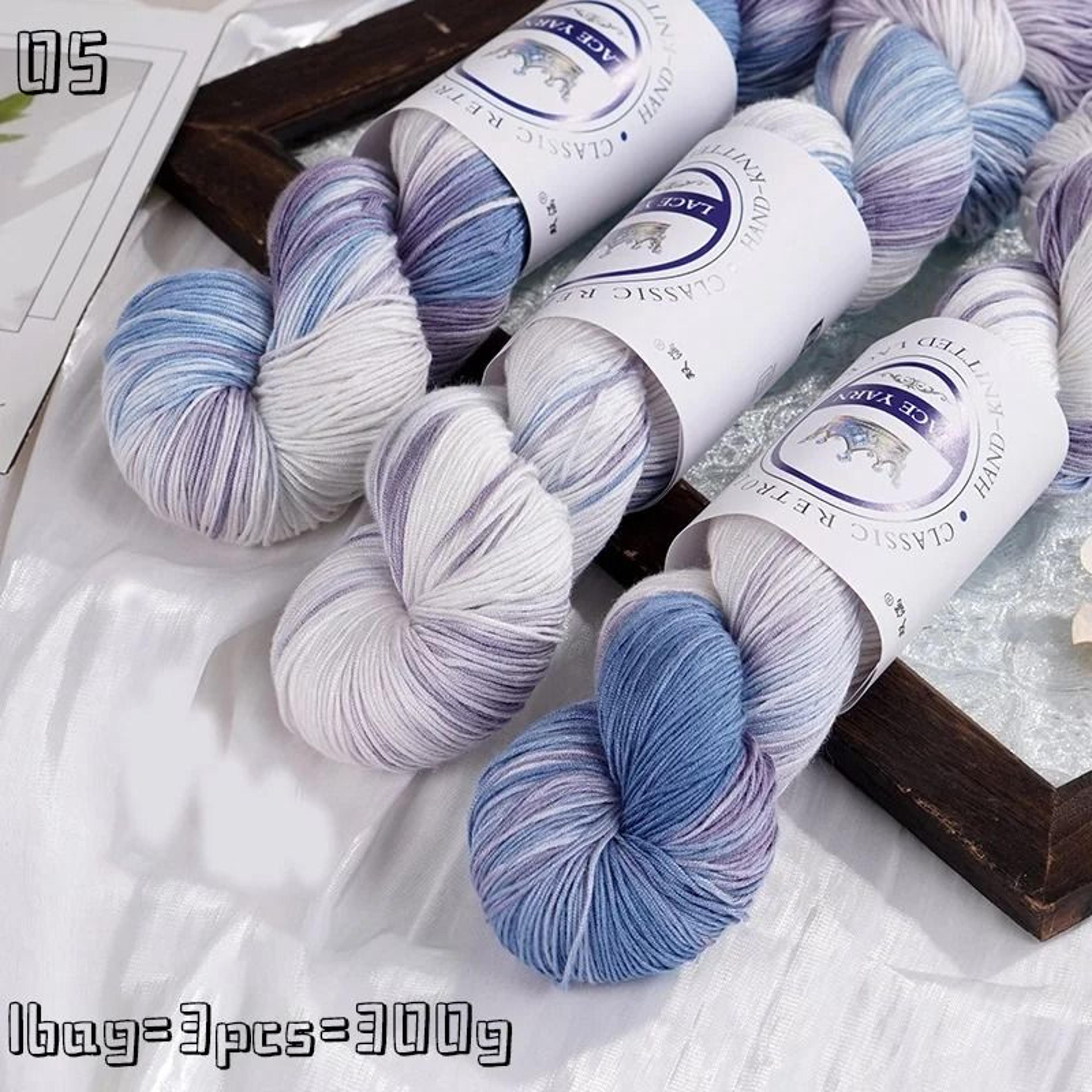 Hand Dyed Gradient Lace Yarn For Crochet Sweaters Shawls Scarves Hats  DIY Crafts 13