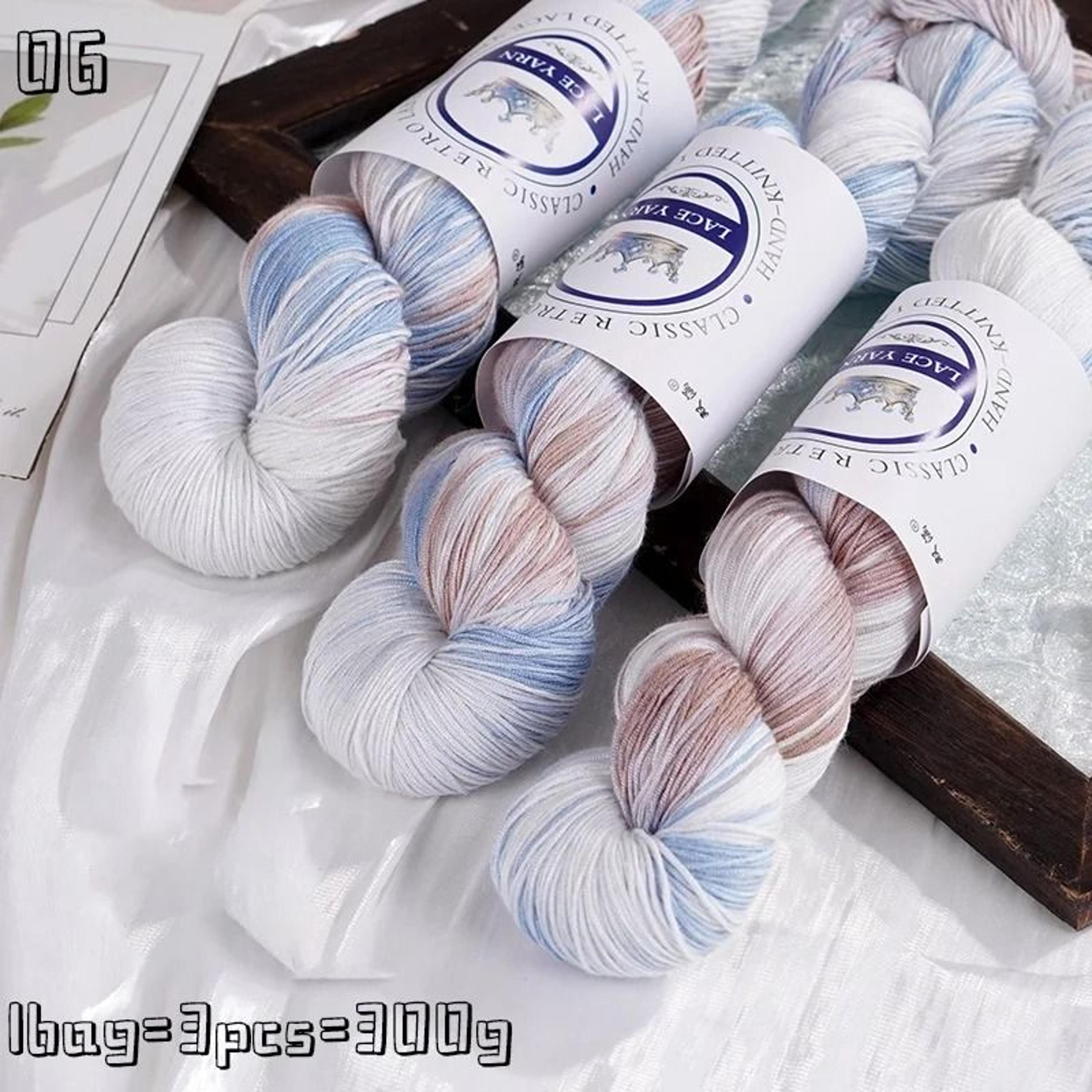 Hand Dyed Gradient Lace Yarn For Crochet Sweaters Shawls Scarves Hats  DIY Crafts 14