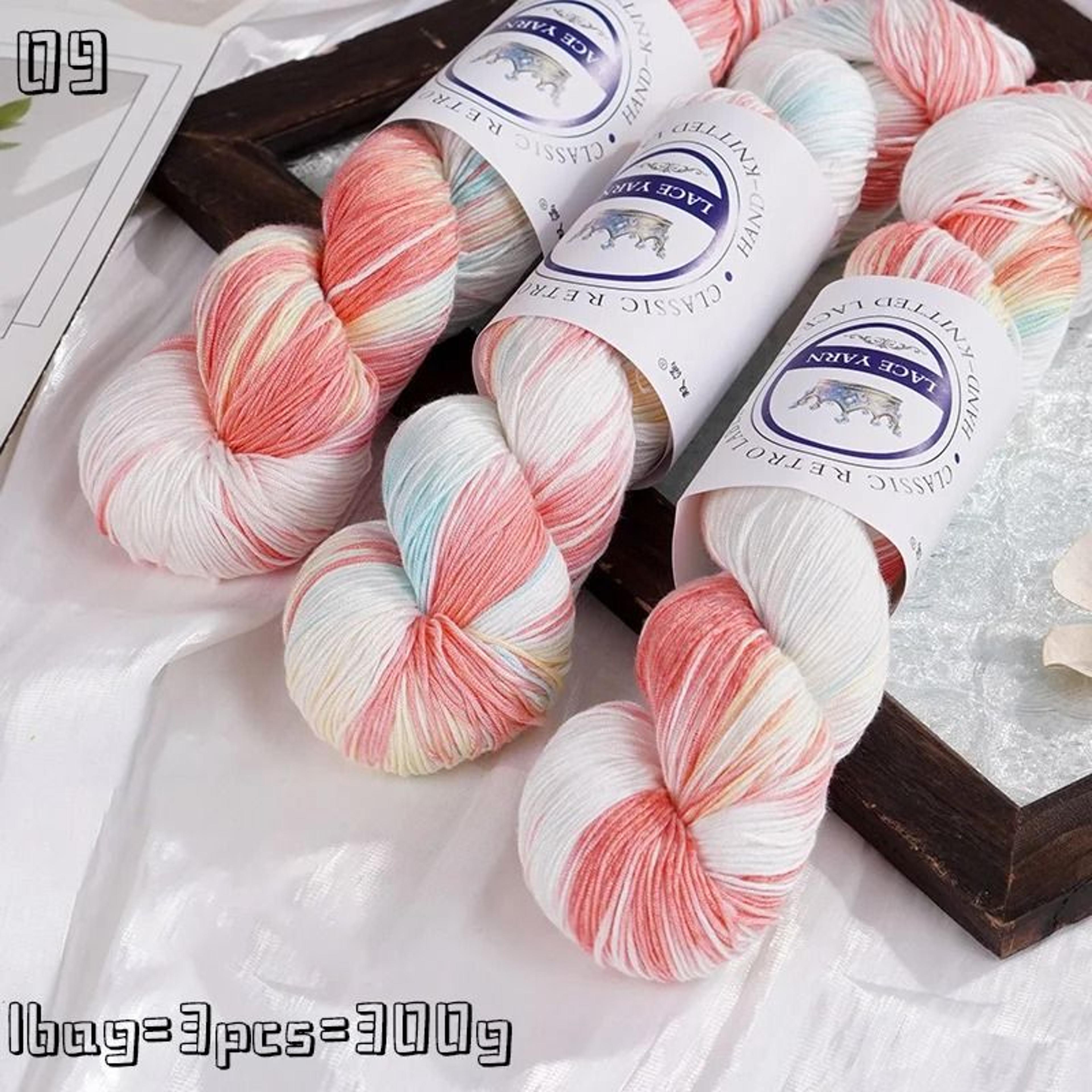 Hand Dyed Gradient Lace Yarn For Crochet Sweaters Shawls Scarves Hats  DIY Crafts 16