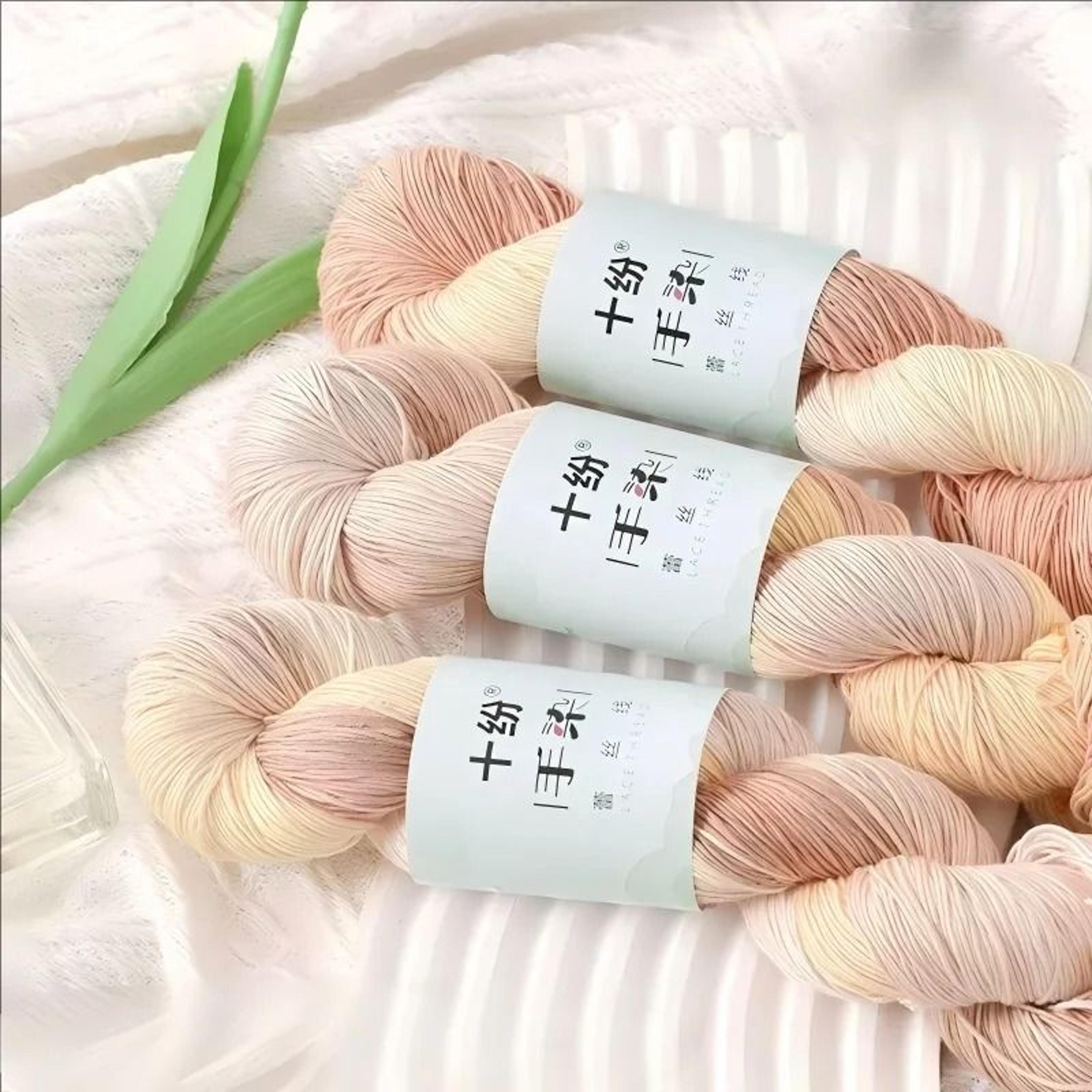 Hand Dyed Gradient Lace Yarn 353 Oz For Crochet Knitting Shawls  DIY Handmade Crafts 9